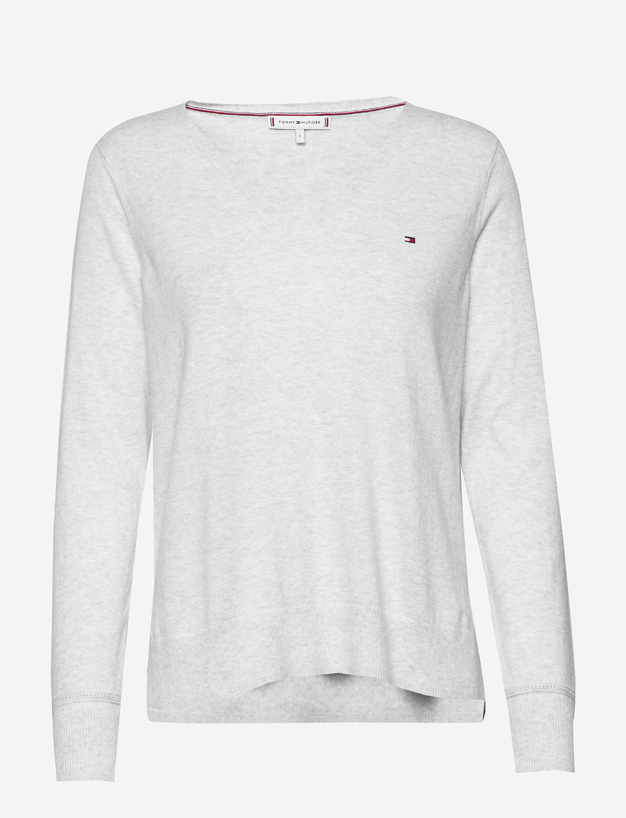 Tommy Hilfiger - NOLAA V-NK SWT LS - ice grey htr - 0