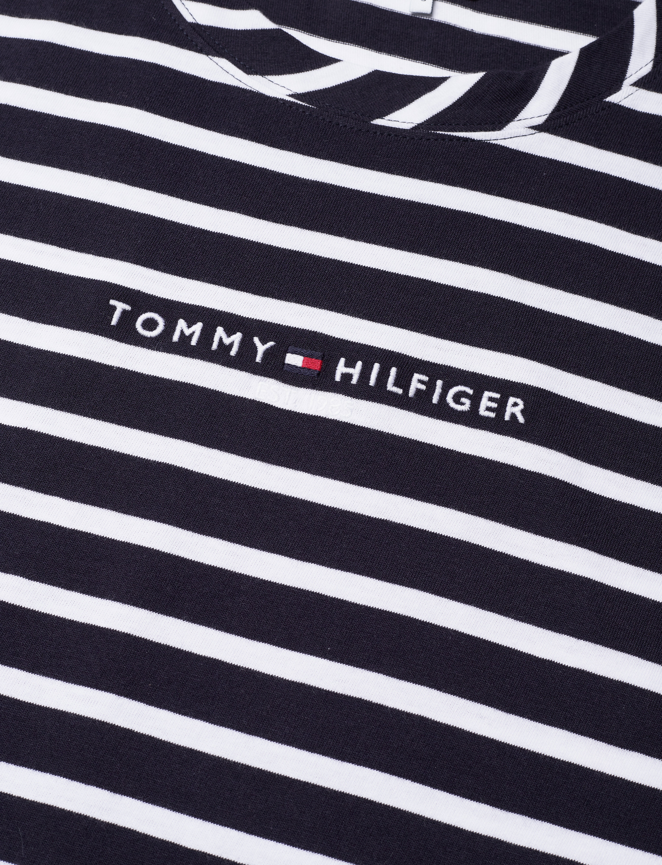 Tommy Hilfiger - RELAXED HILFIGER C-NK TEE SS - we breton stp desert sky - 2