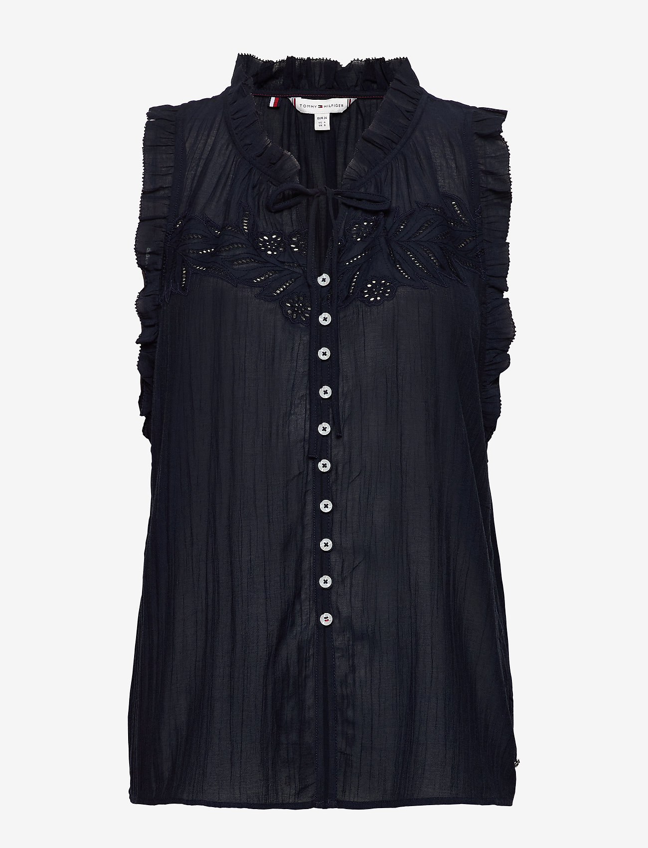 Tommy Hilfiger - RUTH EMB TOP NS - desert sky - 0