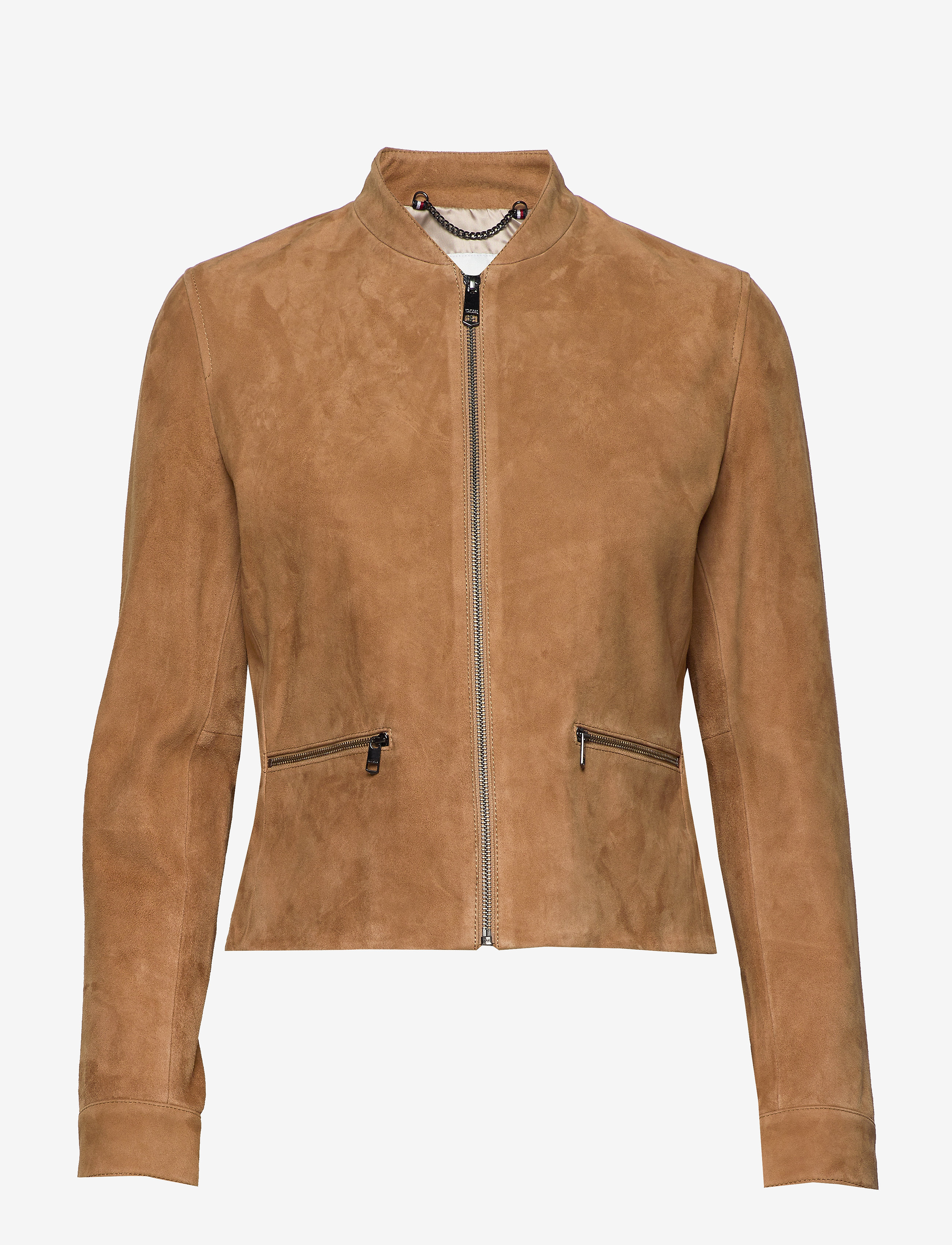 Tommy Hilfiger - NADIA SUEDE SLIM VARSITY JKT - sandy - 0