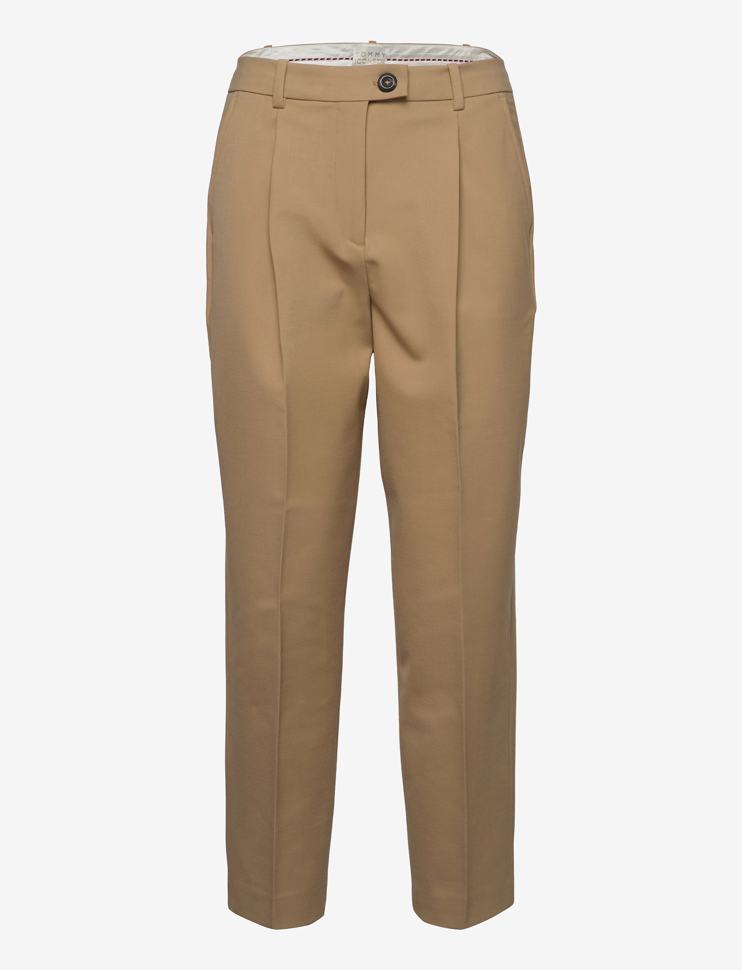 Tommy Hilfiger - ICON WOOL TAPERED AL PANT - khaki cw - 0