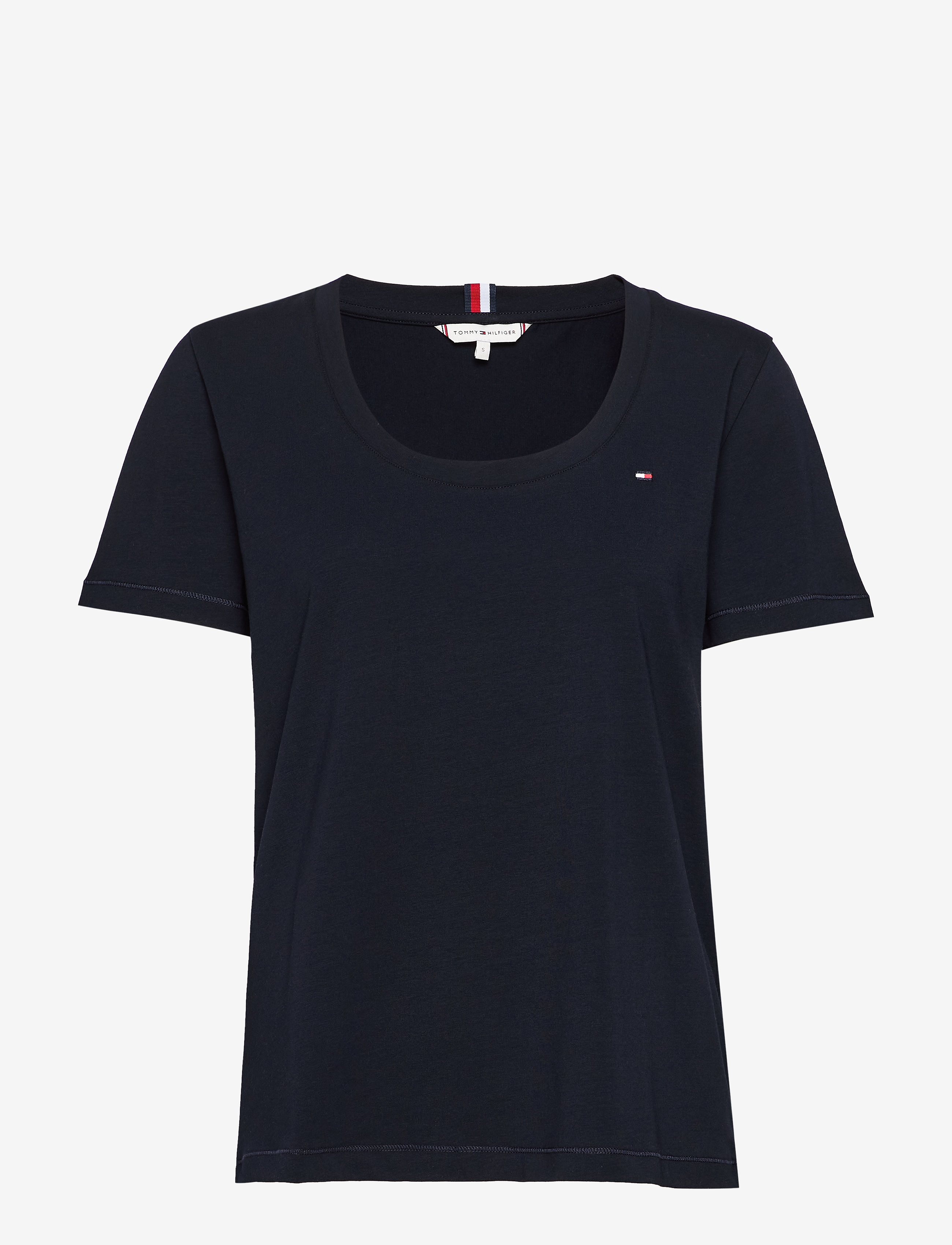 Tommy Hilfiger - TH ESS SLD SCOOP-NK TOP SS - desert sky - 0