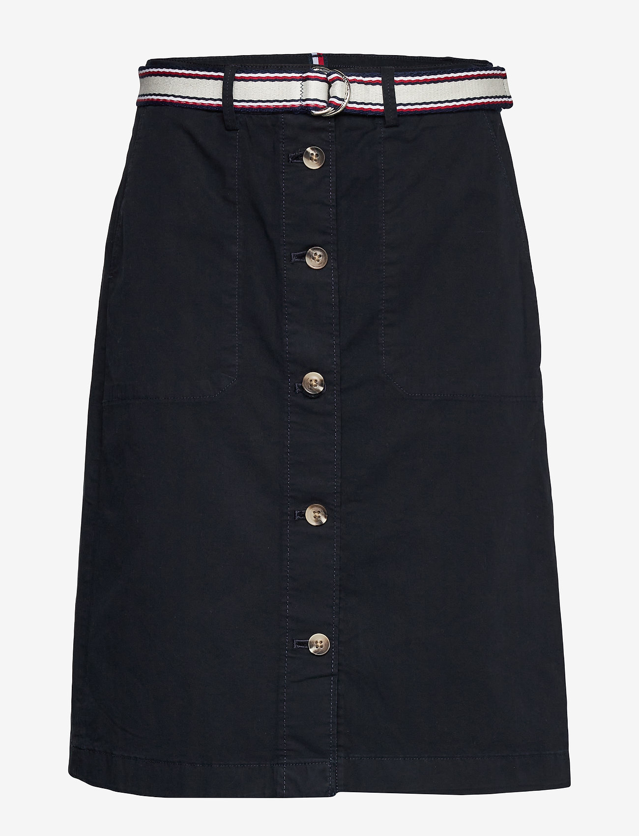 Tommy Hilfiger - TH COOL POPLIN GMD SKIRT - desert sky - 0