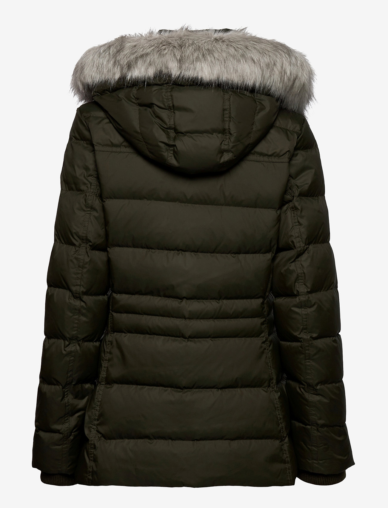 Tommy Hilfiger - TH ESS TYRA DOWN JKT WITH FUR - camo green - 1