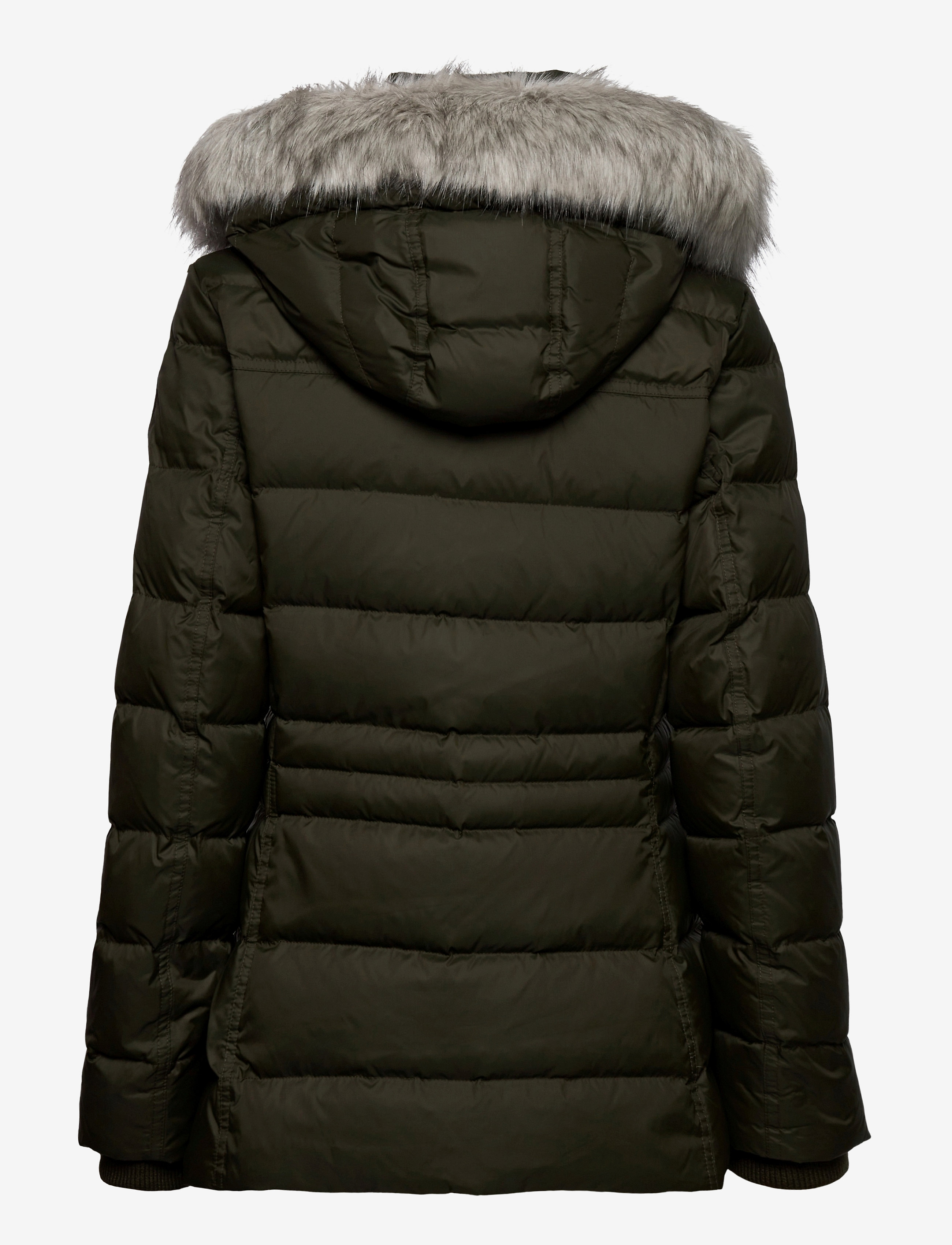 Tommy Hilfiger - TH ESS TYRA DOWN JKT WITH FUR - camo green - 1