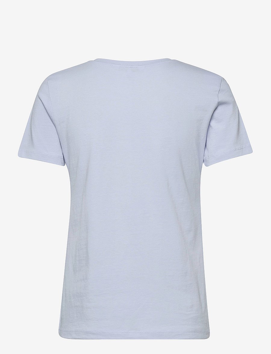 Tommy Hilfiger - TH ESS HILFIGER C-NK REG TEE SS - breezy blue - 1