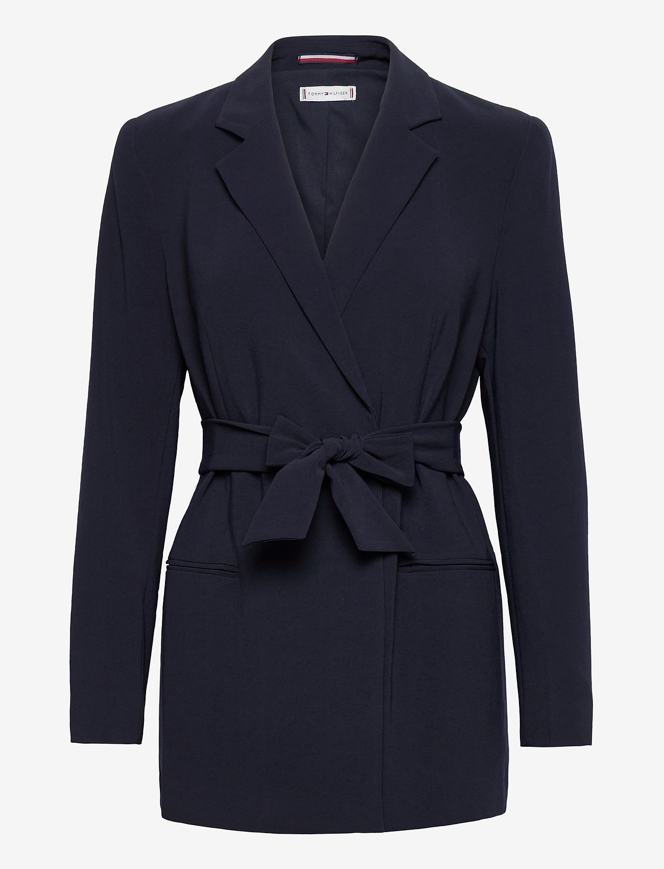 Tommy Hilfiger - FLUID TWILL BELTED BLAZER - desert sky - 0
