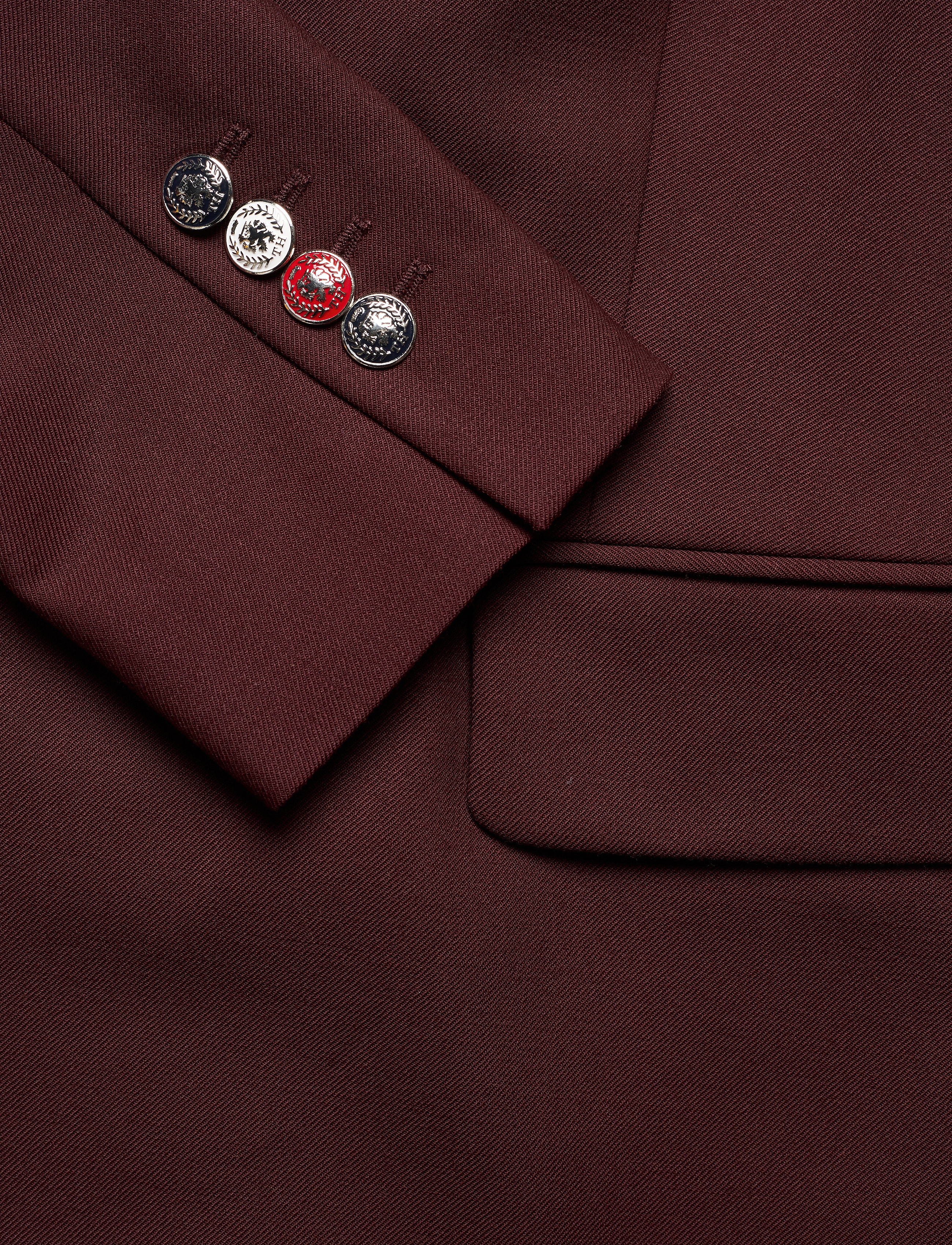 Tommy Hilfiger - ICON WOOL DB BLAZER - deep burgundy - 3