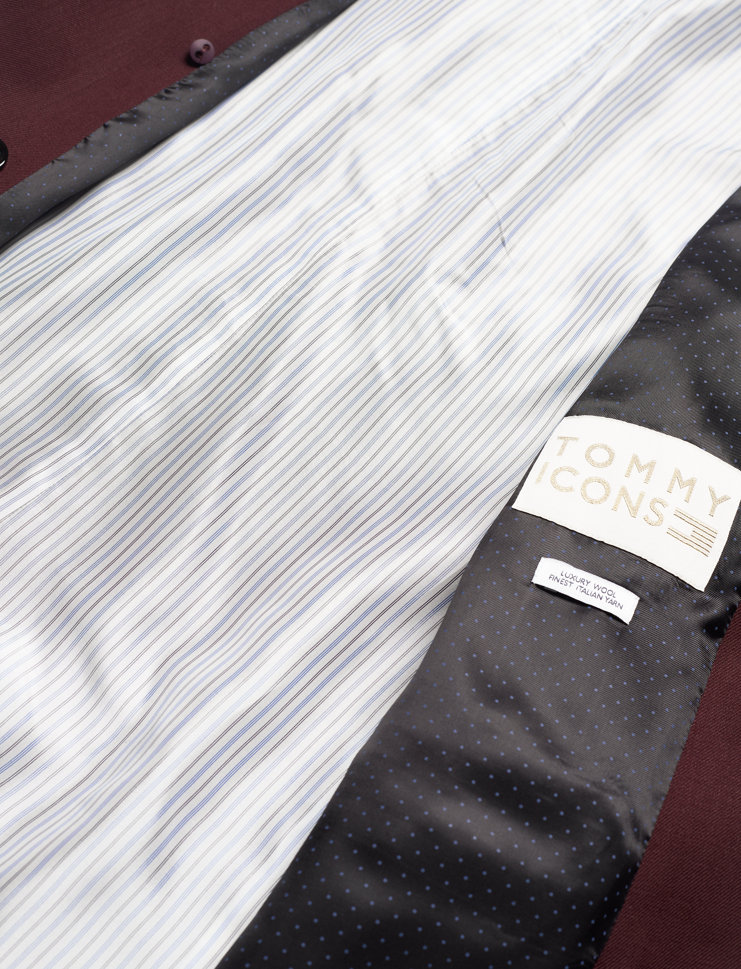 Tommy Hilfiger - ICON WOOL DB BLAZER - deep burgundy - 4