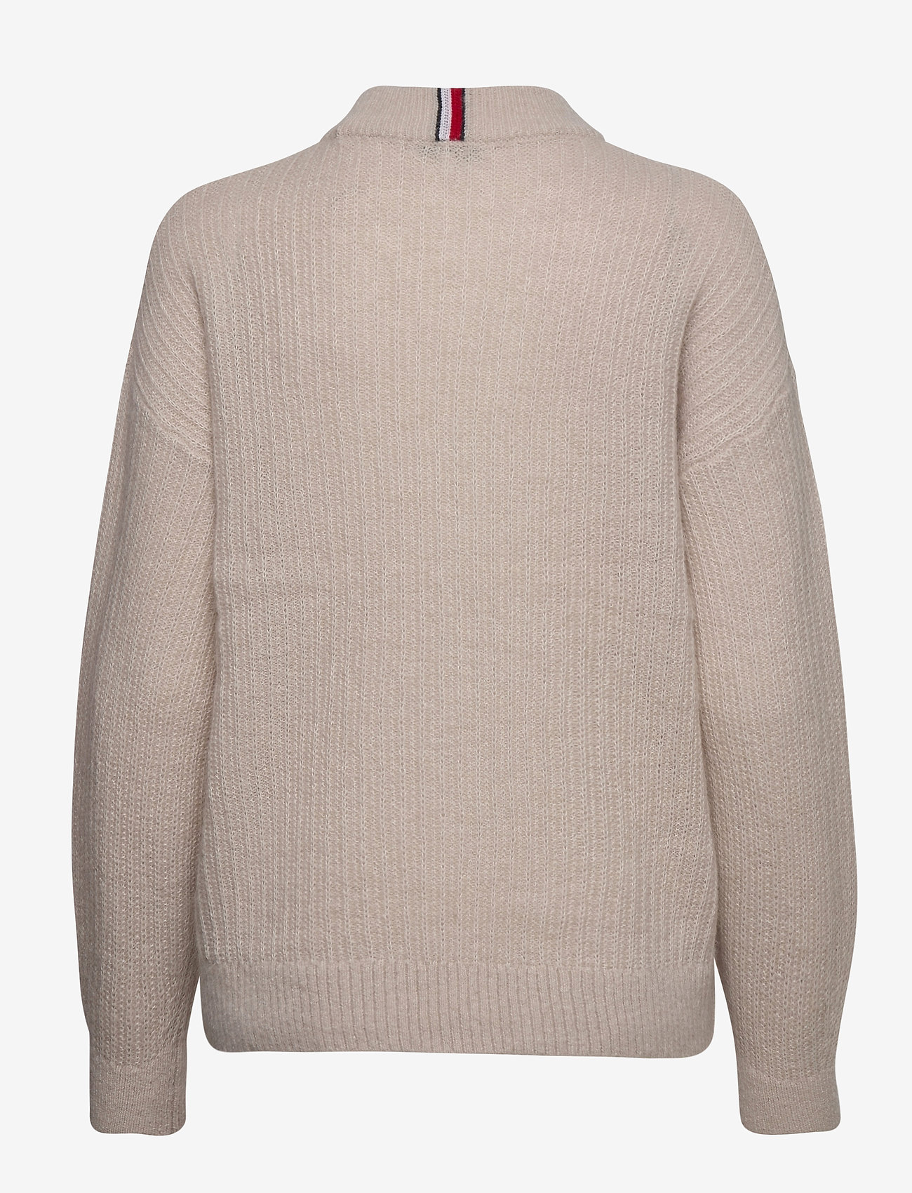 Tommy Hilfiger - TEXTURED STITCH MOCK-NK SWEATER - vintage white - 1