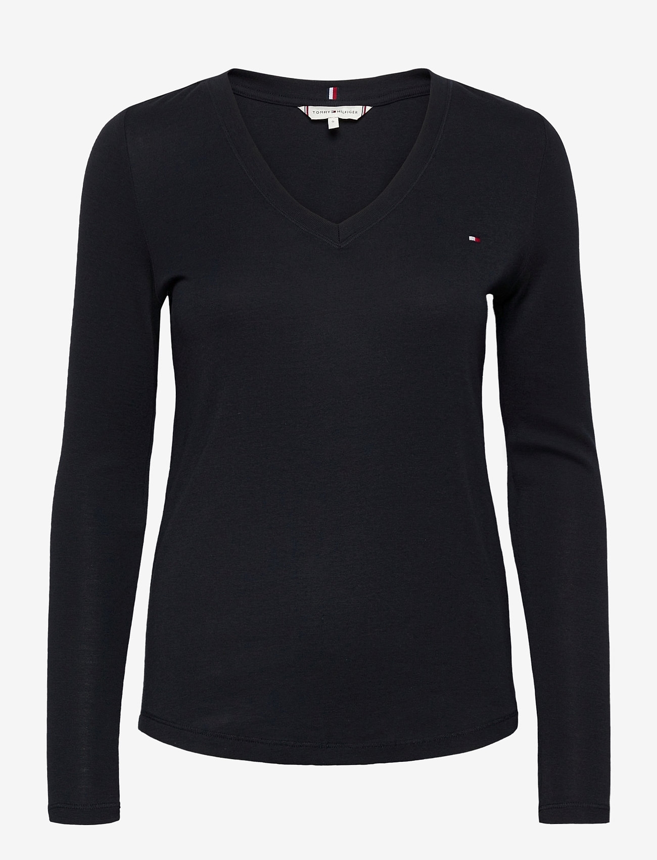 Tommy Hilfiger - SLIM V-NK COSY TOP LS - desert sky - 0