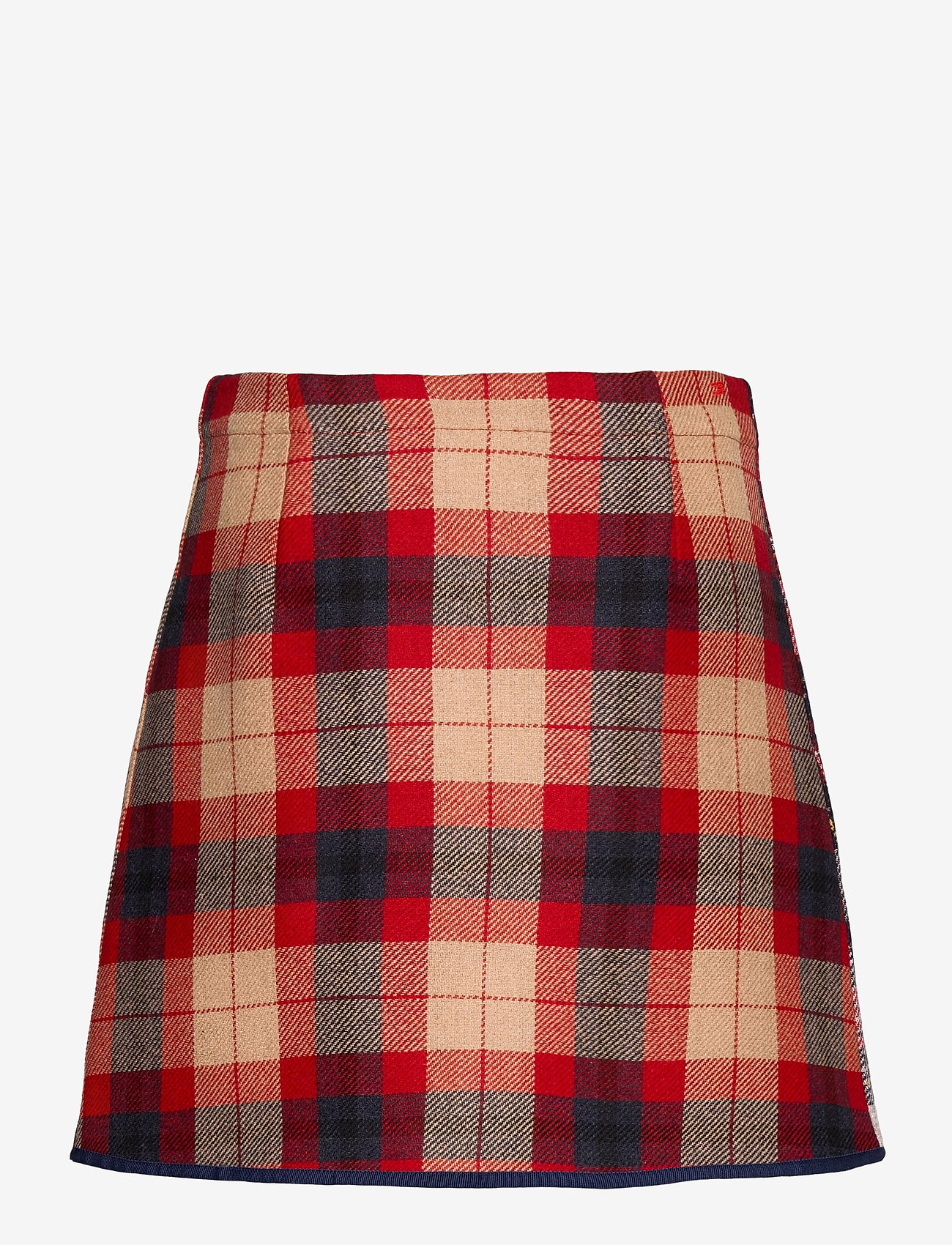 Tommy Hilfiger - ICON WOOL CHECK MINI SKIRT - red patchwork check - 1