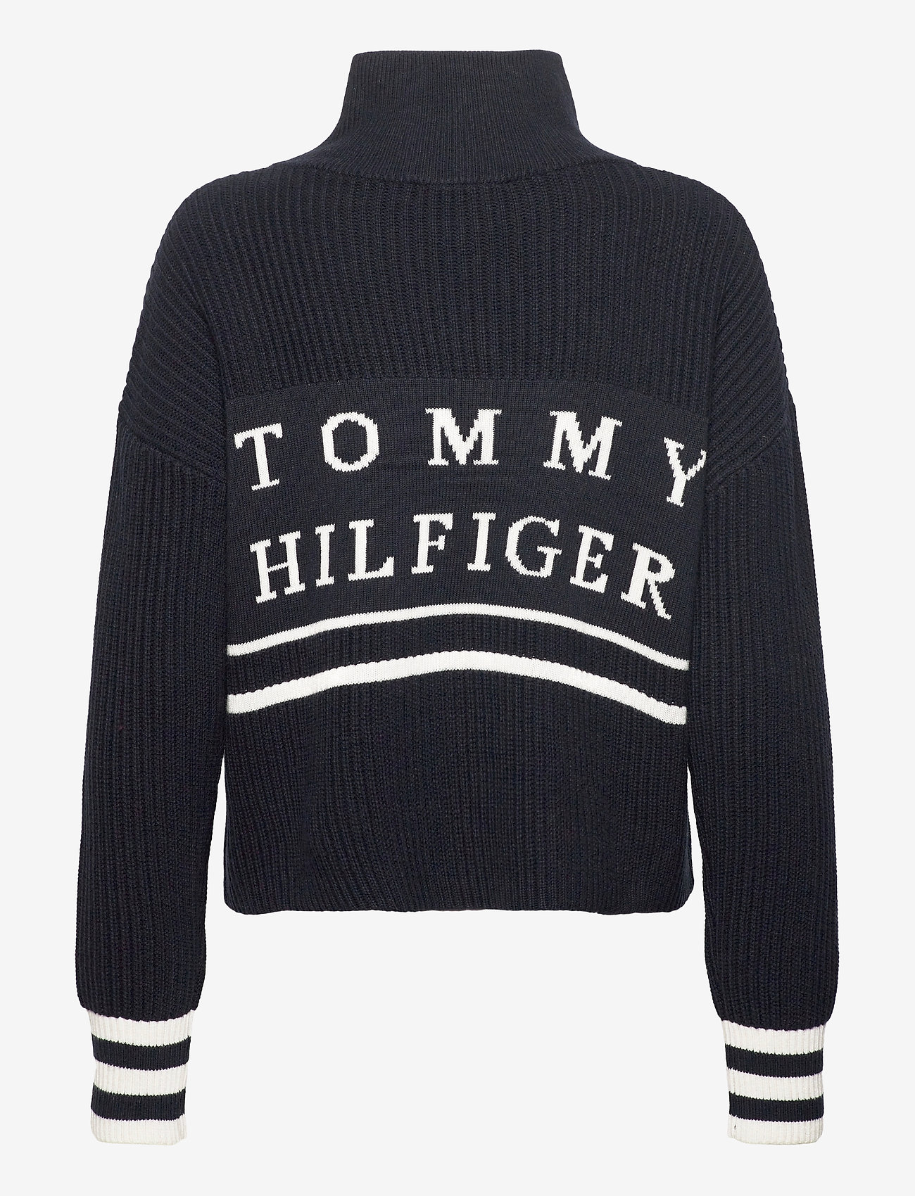 Tommy Hilfiger - VARSITY HIGH-NK SWEATER LS - desert sky - 1