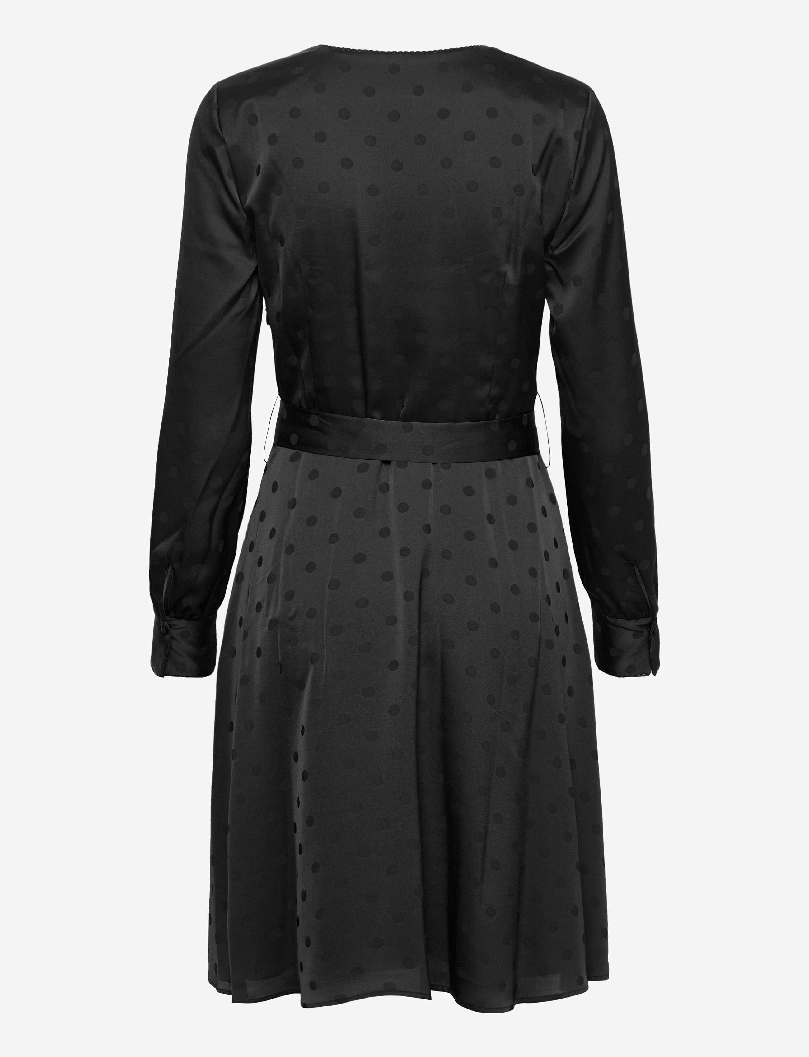 Tommy Hilfiger - POLKA DOT FIT&FLARE WRAP DRESS - black - 1