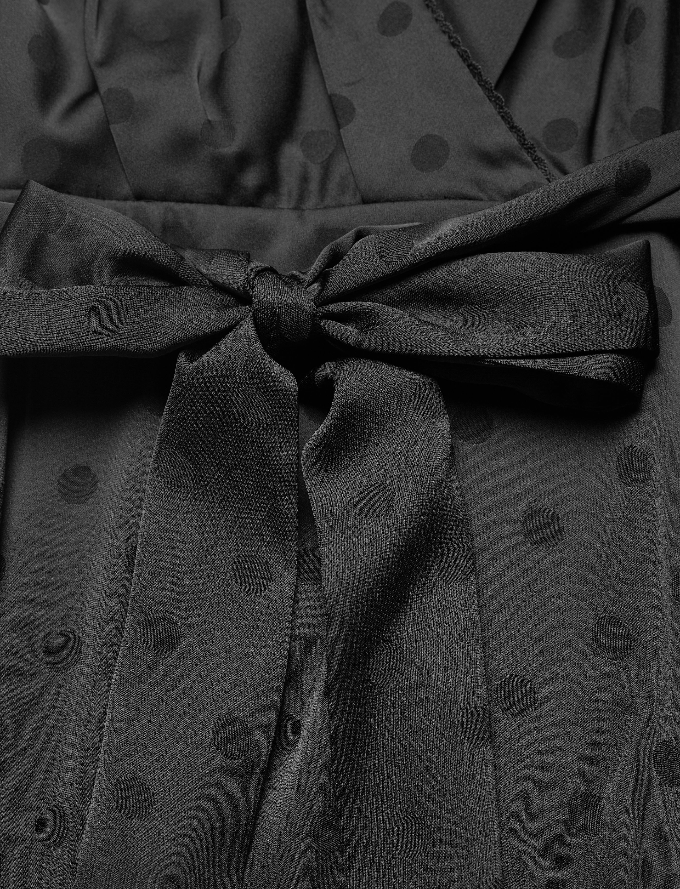 Tommy Hilfiger - POLKA DOT FIT&FLARE WRAP DRESS - black - 3
