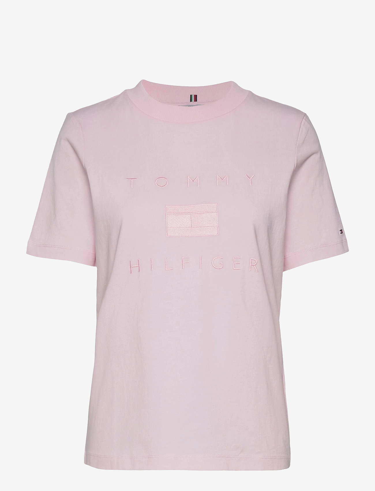 Tommy Hilfiger - REGULAR TONAL C-NK  TEE SS - light pink - 0