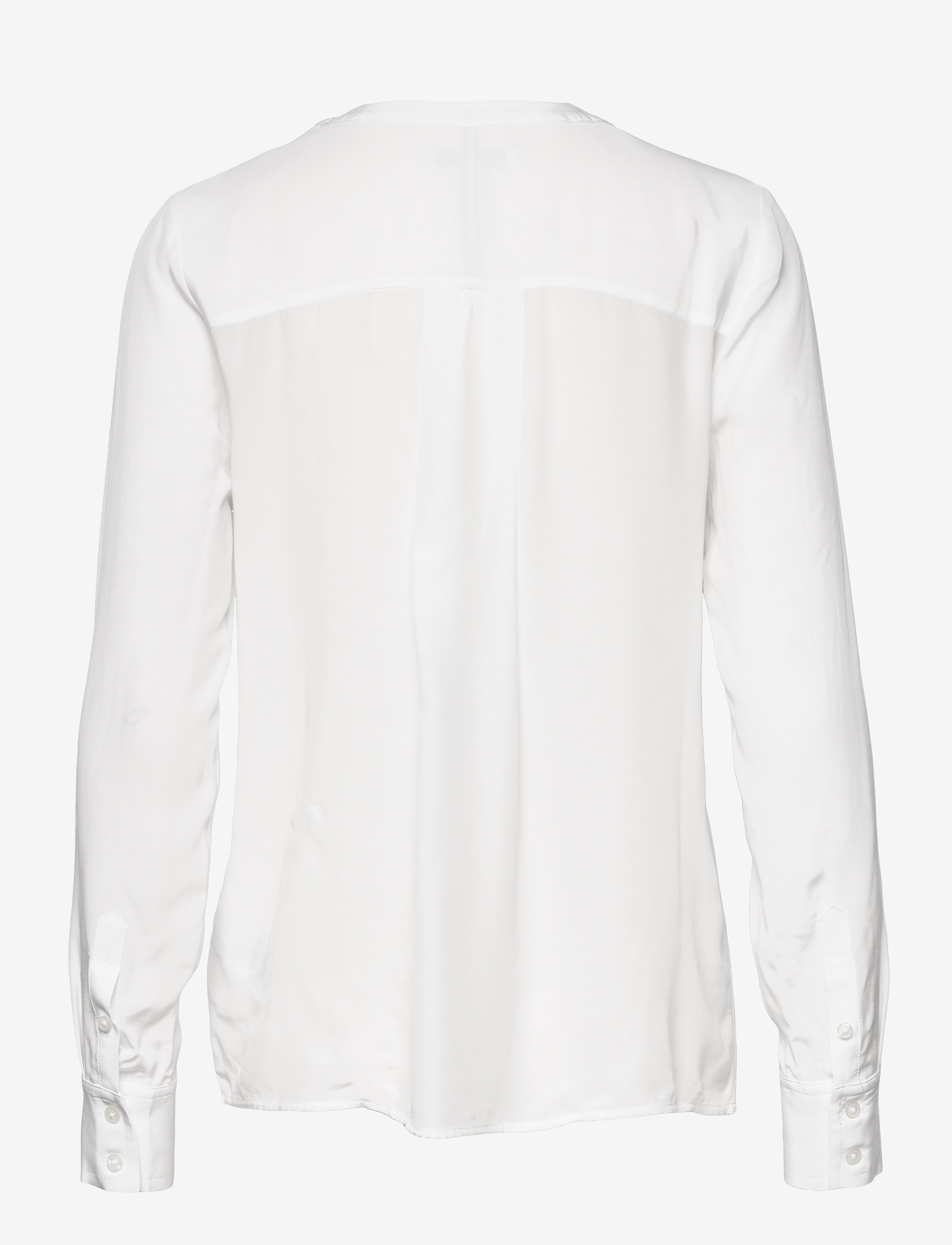 Tommy Hilfiger - VISCOSE V-NECK BLOUSE LS - ecru - 1