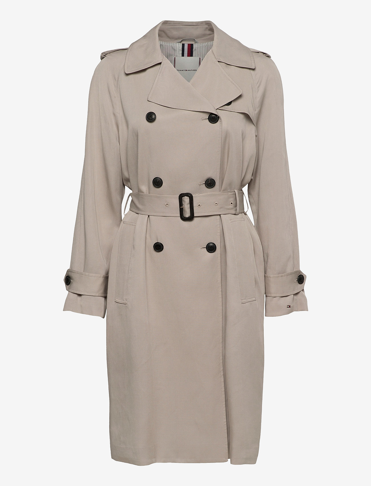 Tommy Hilfiger - DB LYOCELL FLUID TRENCH - sand trap - 0