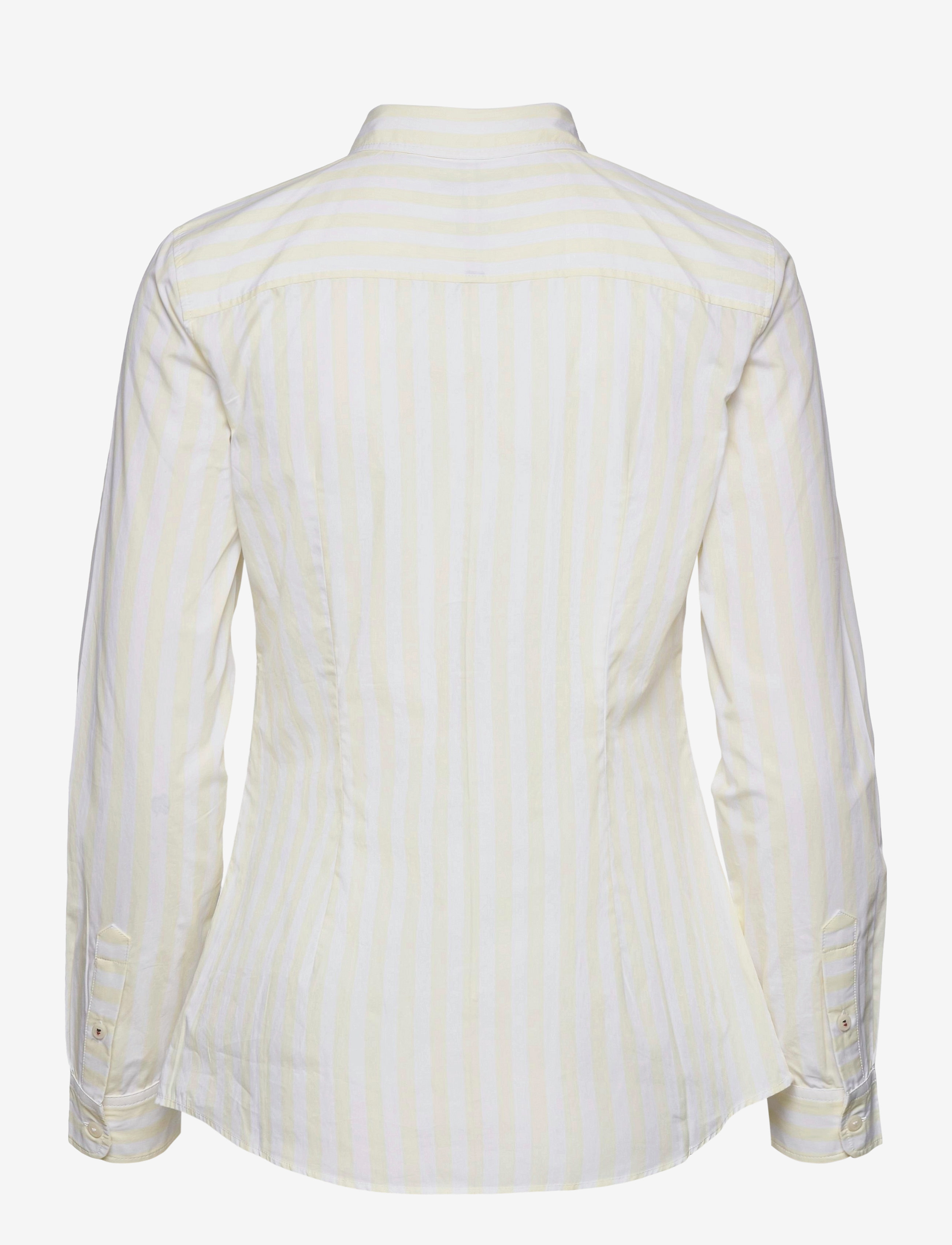 Tommy Hilfiger - ORG COTTON REGULAR SHIRT LS - banker stp/ frosted lemon - 1