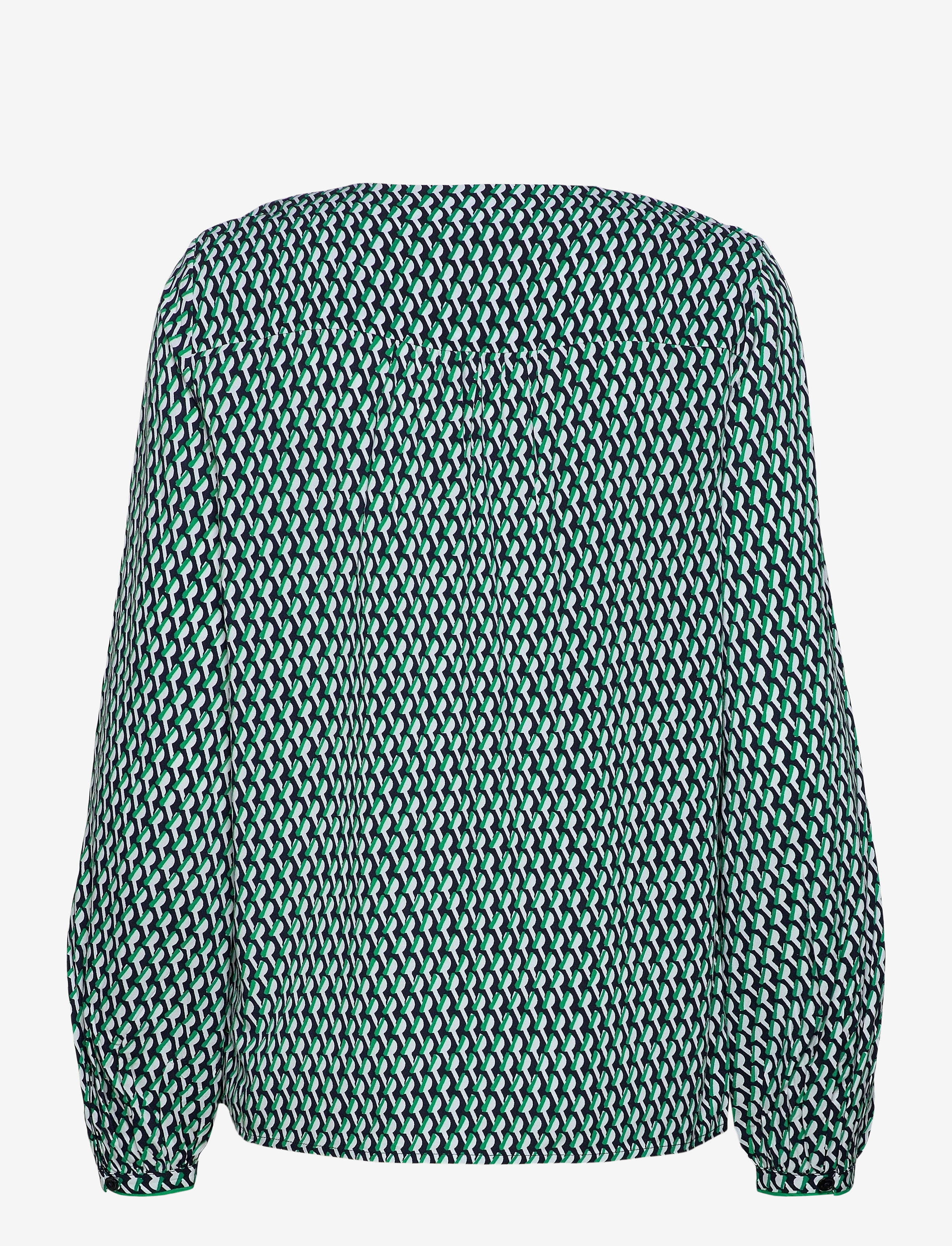 Tommy Hilfiger - VISCOSE POPLIN BLOUSE LS - court side geo / primary green - 1