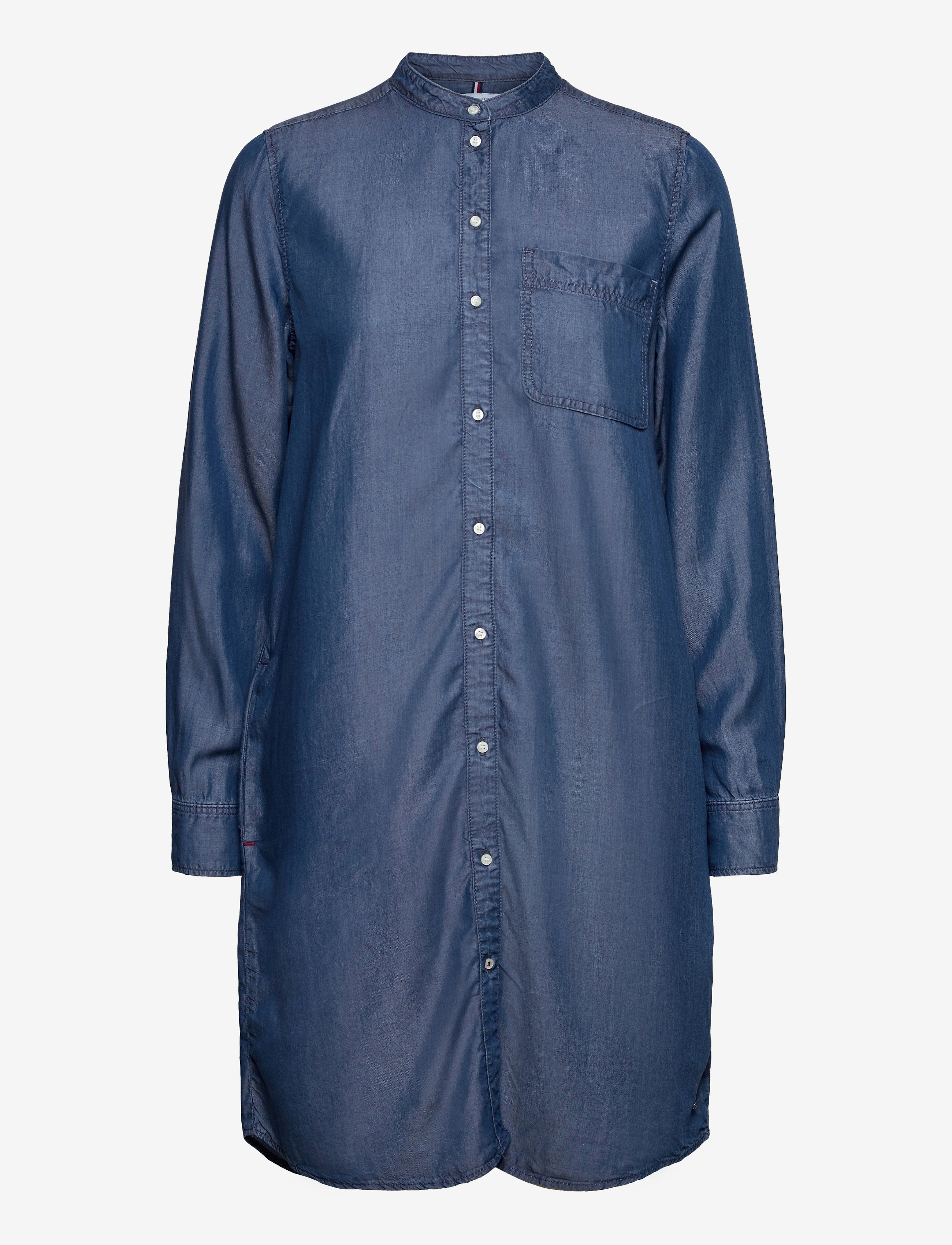 Tommy Hilfiger - CHAMBRAY SHORT SHIRT DRESS LS - lana - 0