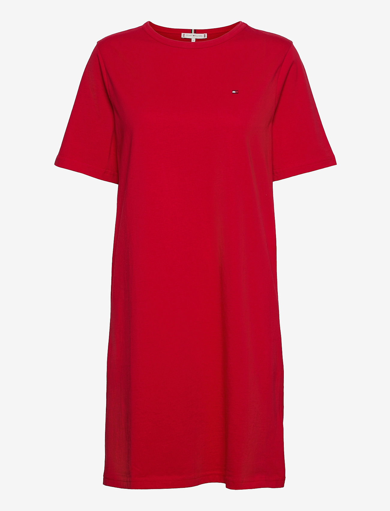 GLB STP SHIFT SHORT DRESS - PRIMARY RED