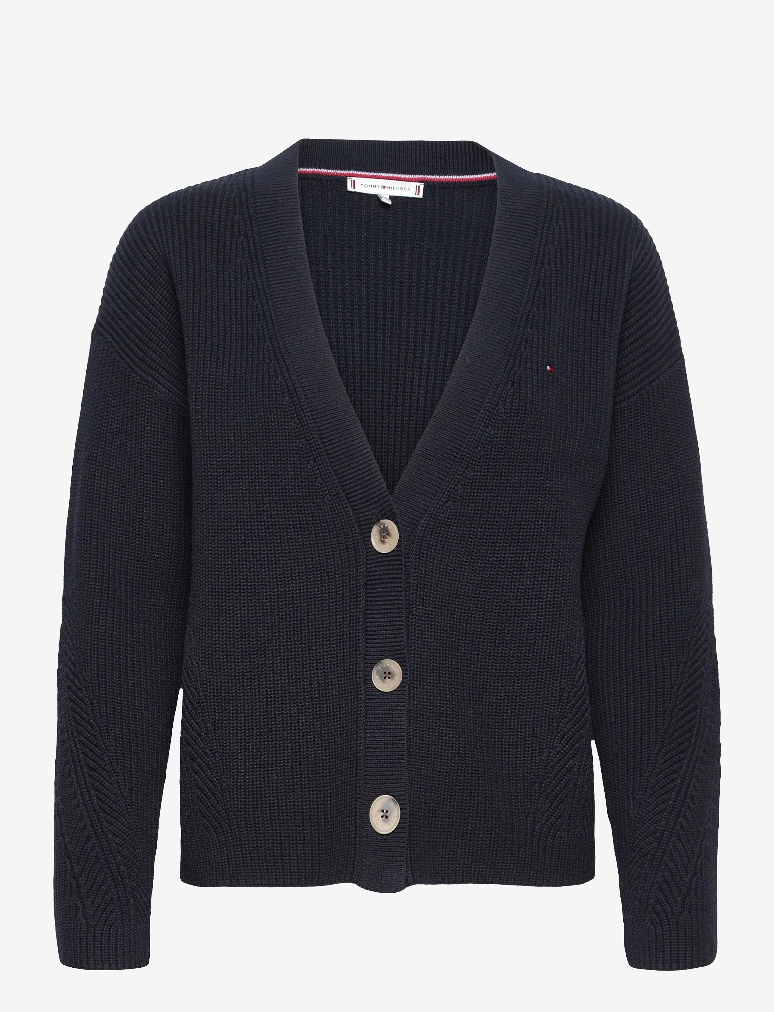 Tommy Hilfiger - HAYANA V-NK CARDI LS - desert sky - 0