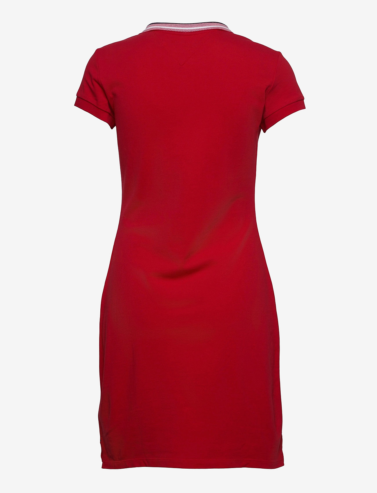 Tommy Hilfiger - TIPPING SLIM POLO SHORT DRESS SS - primary red - 1