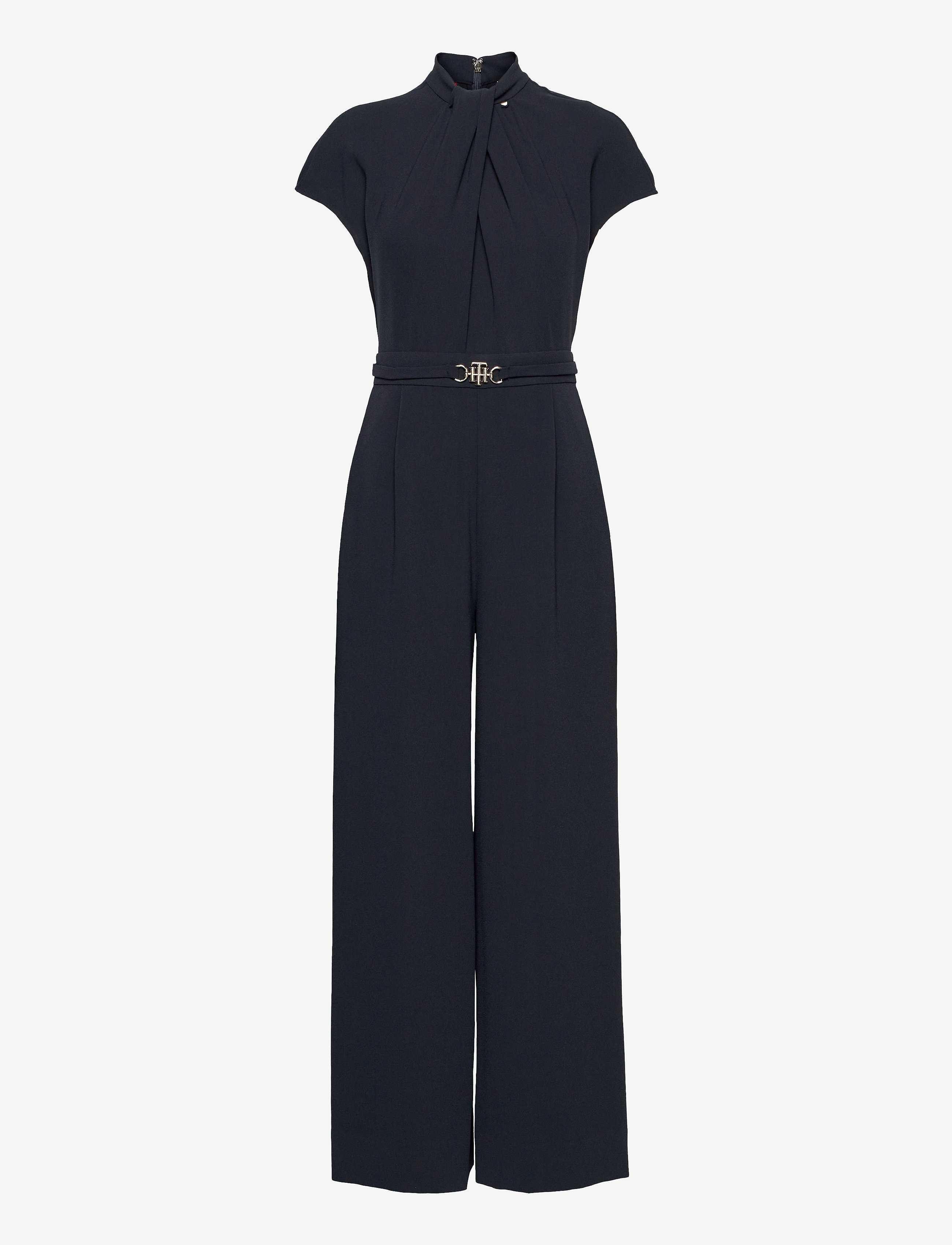 Tommy Hilfiger - CREPE JUMPSUIT SS - desert sky - 0