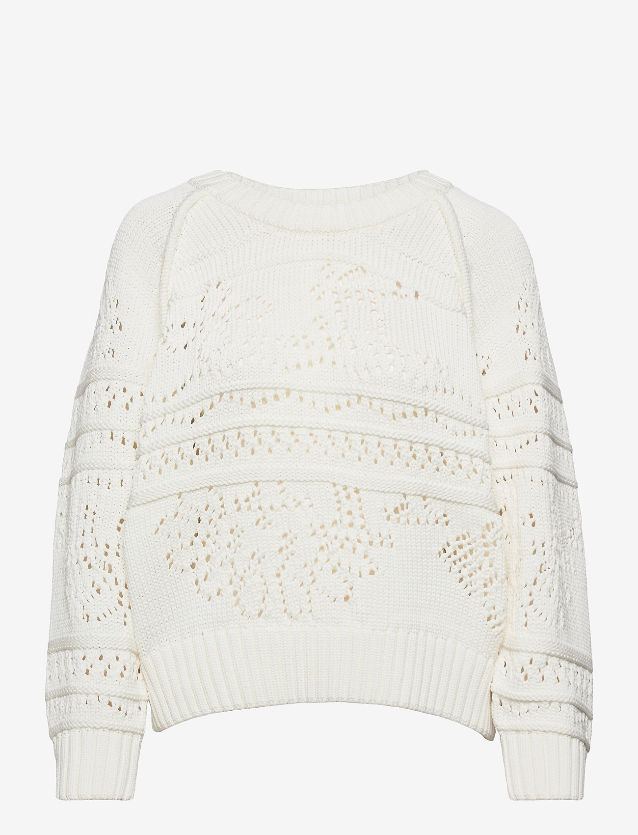 Tommy Hilfiger - ICON OPENWORK C-NK SWT LS - th optic white - 0