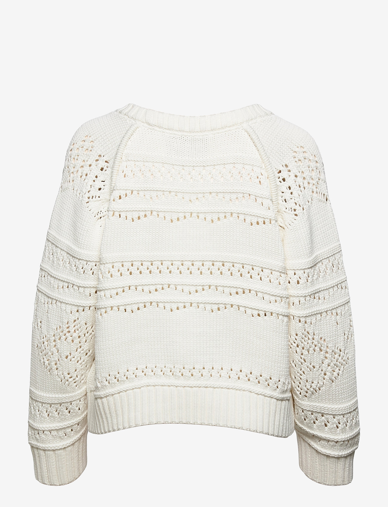 Tommy Hilfiger - ICON OPENWORK C-NK SWT LS - th optic white - 1