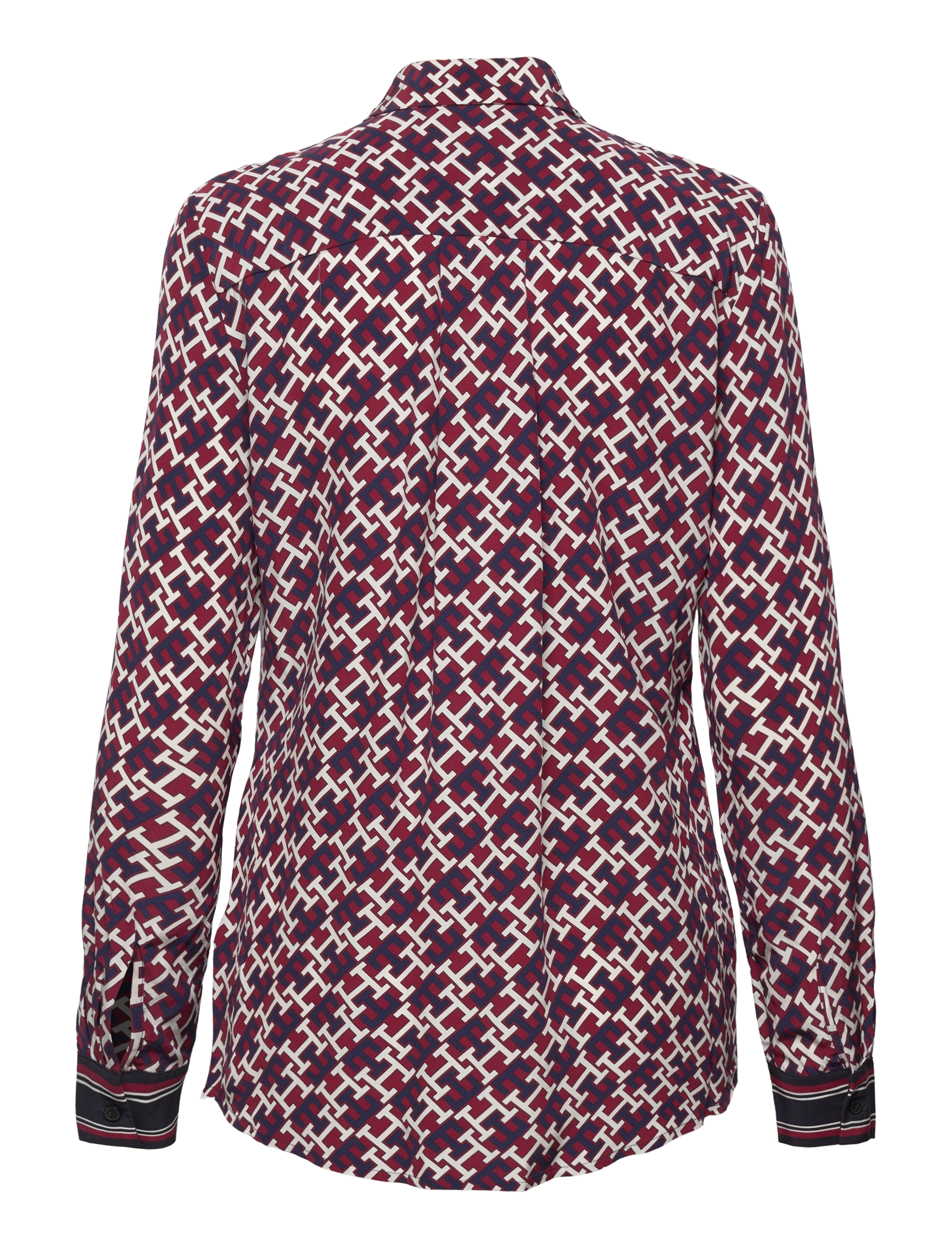 Tommy Hilfiger - VISCOSE FLEUR BLOUSE LS - amd rouge / monogram rwb - 1