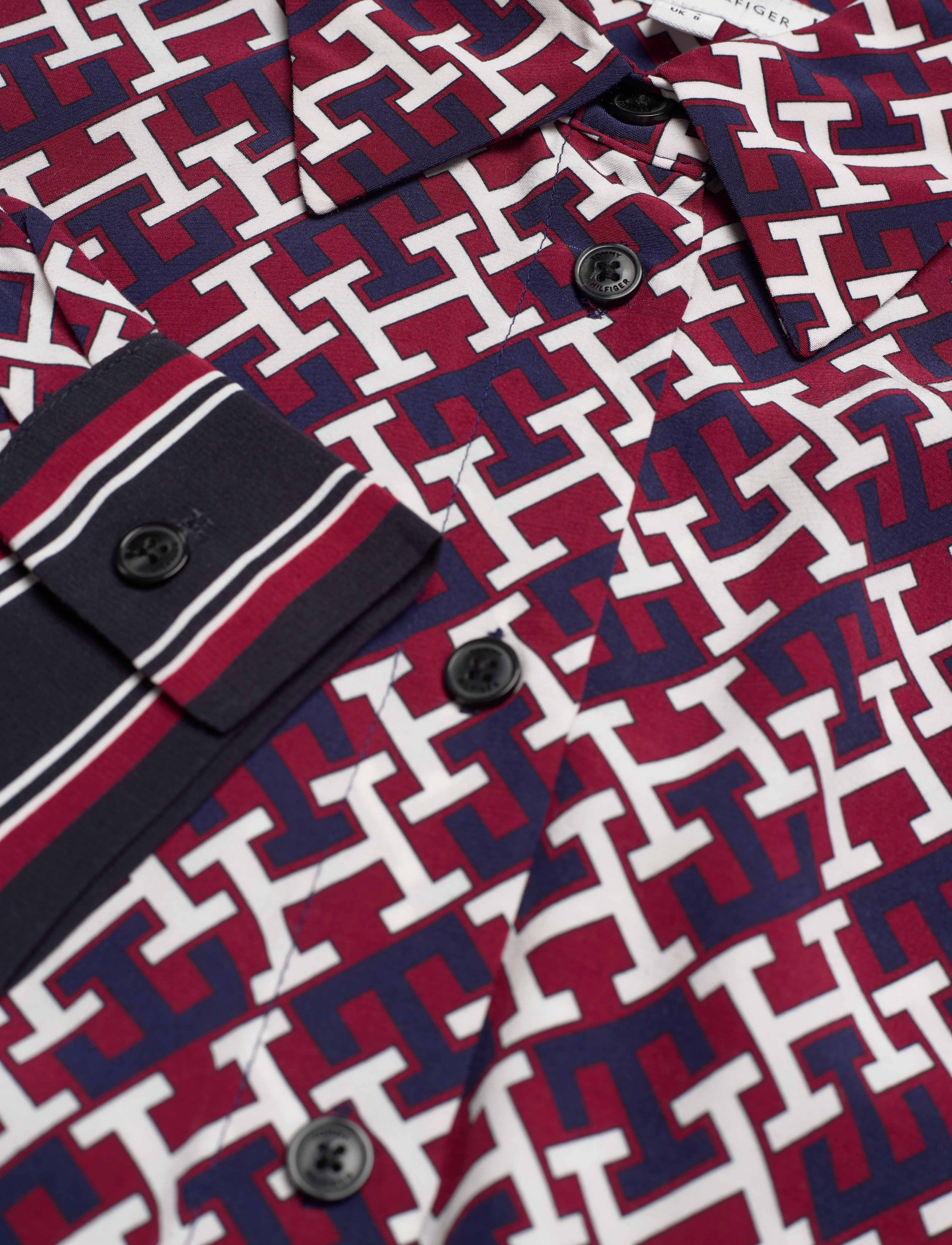 Tommy Hilfiger - VISCOSE FLEUR BLOUSE LS - amd rouge / monogram rwb - 4