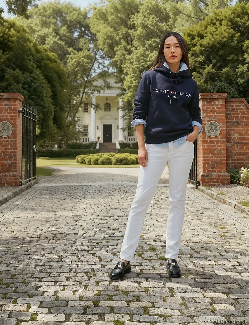 Tommy Hilfiger - HERITAGE HILFIGER HOODIE LS - kapuzenpullover - desert sky - 5