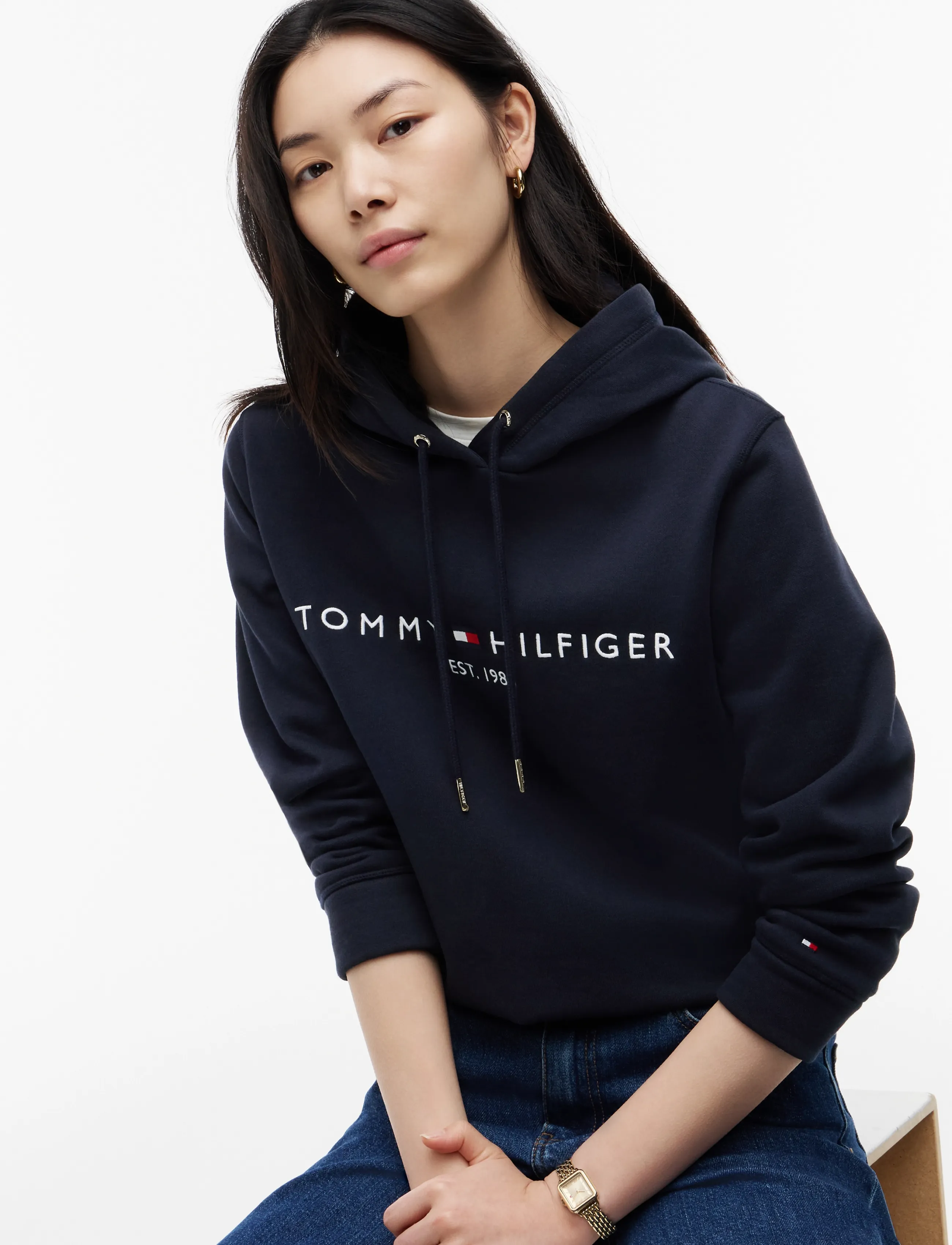 Tommy Hilfiger - HERITAGE HILFIGER HOODIE LS - hoodies - navy blue - 4