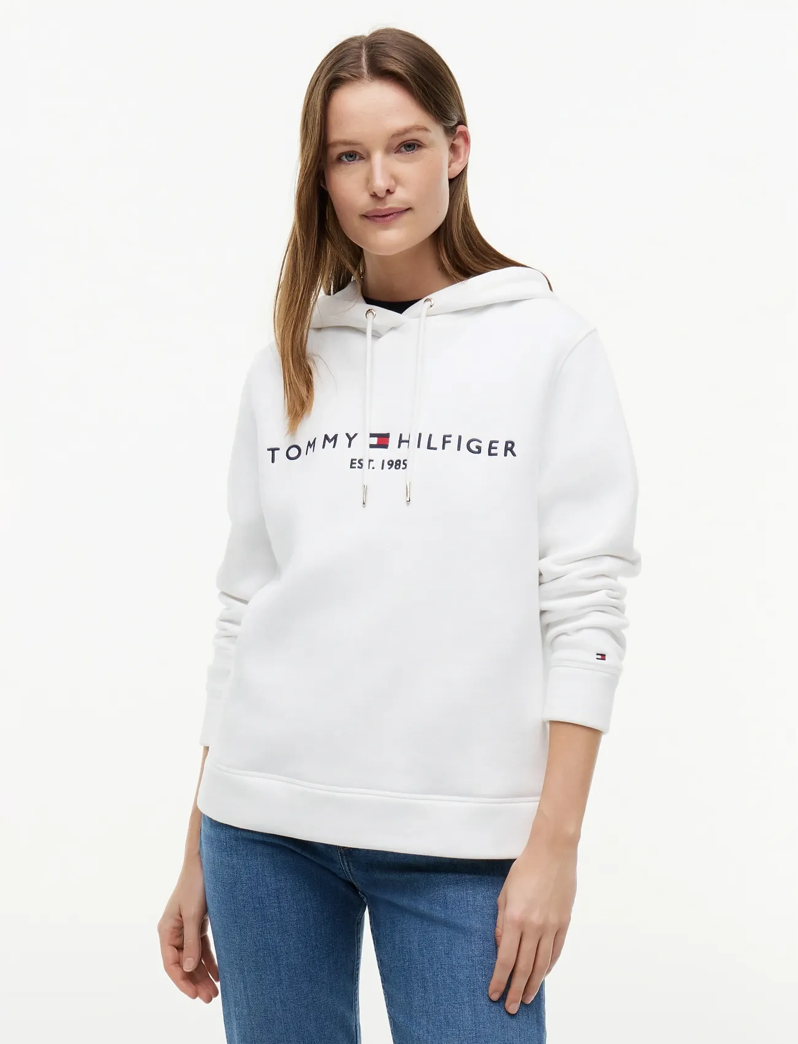 Tommy Hilfiger HERITAGE HILFIGER HOODIE LS - Sweatshirts - WHITE / white