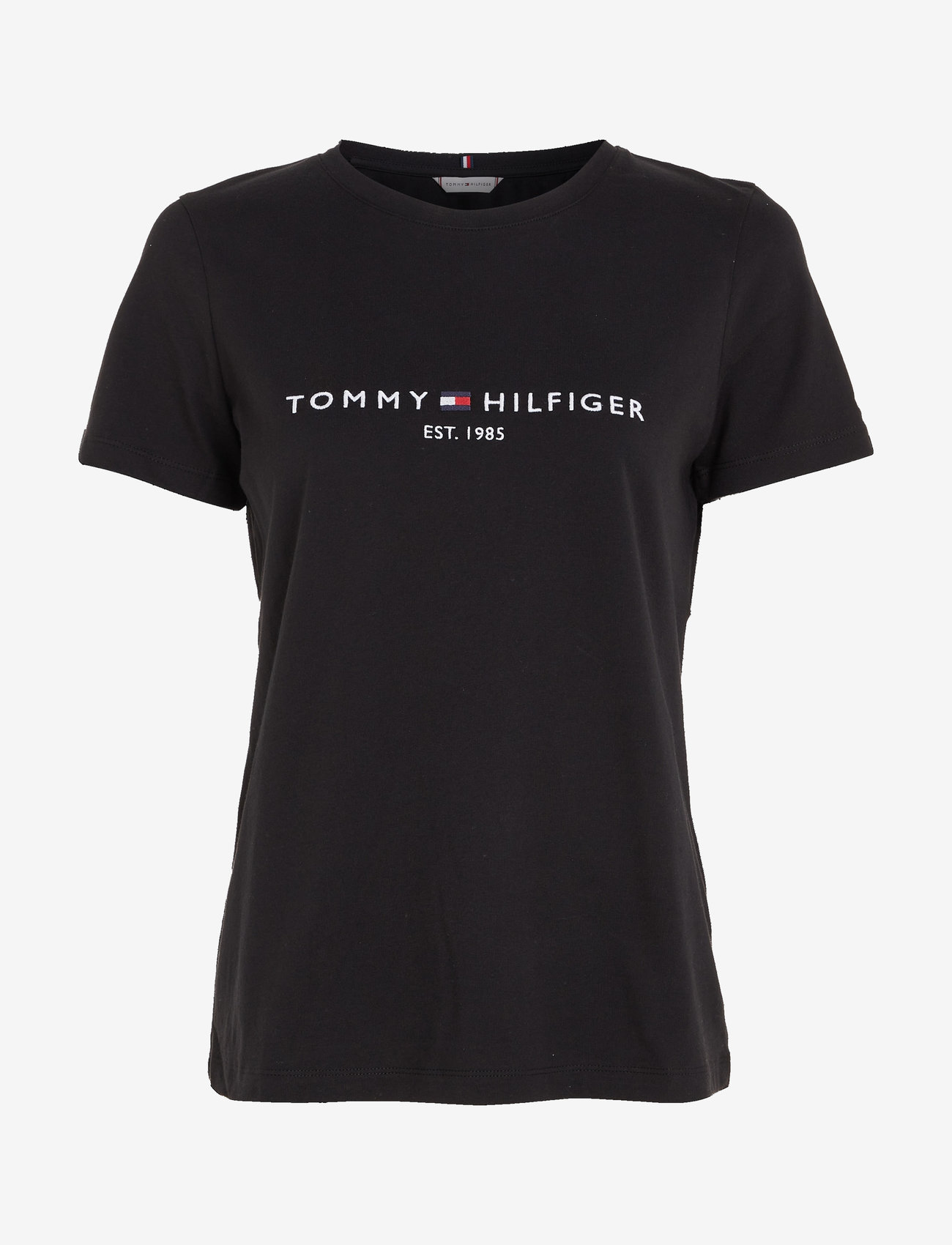 Tommy Hilfiger - HERITAGE HILFIGER C-NK REG TEE - t-skjorter - black - 1