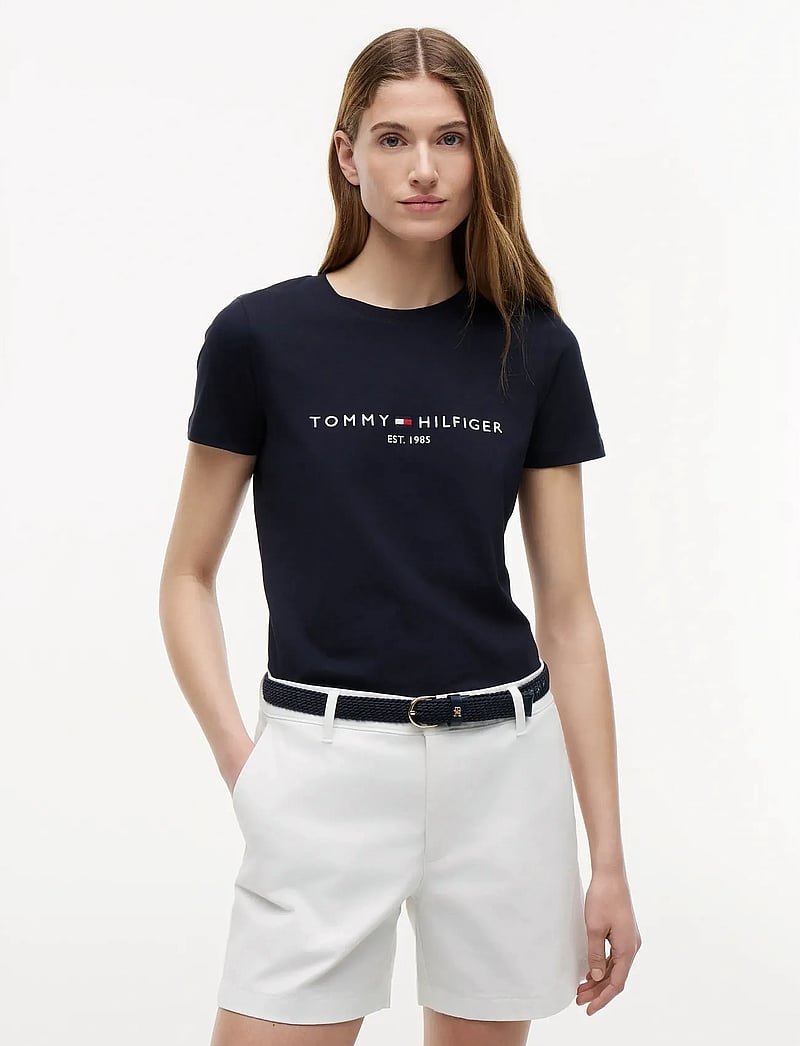 Tommy Hilfiger - HERITAGE HILFIGER C-NK REG TEE - stuttermarbolir - desert sky - 0