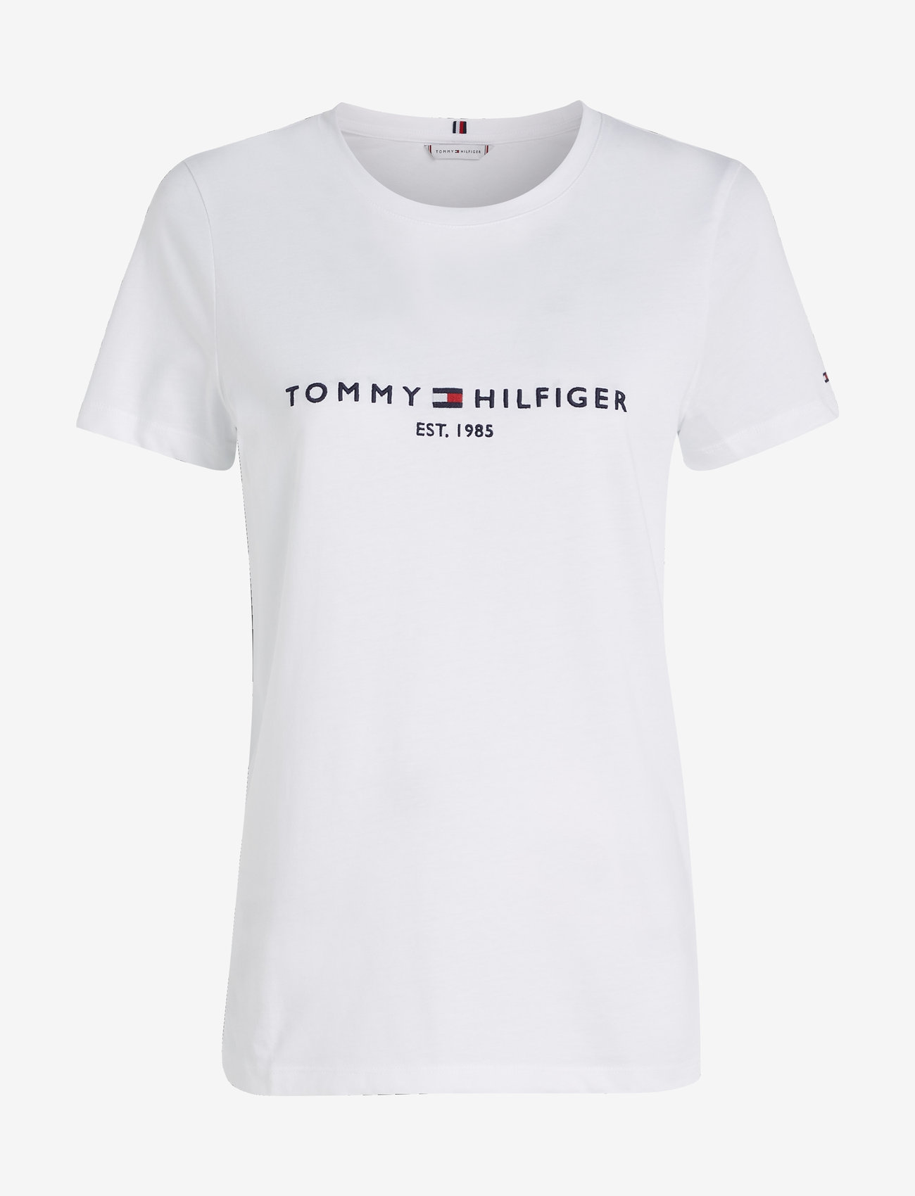 Tommy Hilfiger - HERITAGE HILFIGER C-NK REG TEE - t-shirts - white - 1