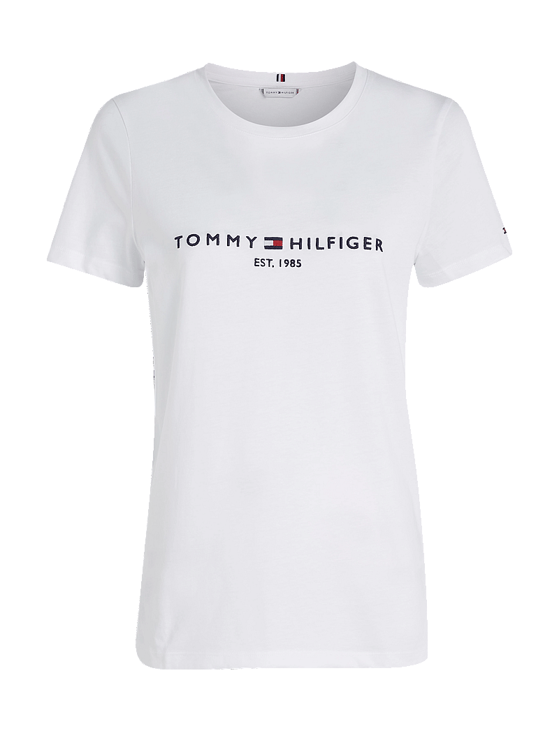 Tommy Hilfiger - HERITAGE HILFIGER C-NK REG TEE - t-shirts - white - 1