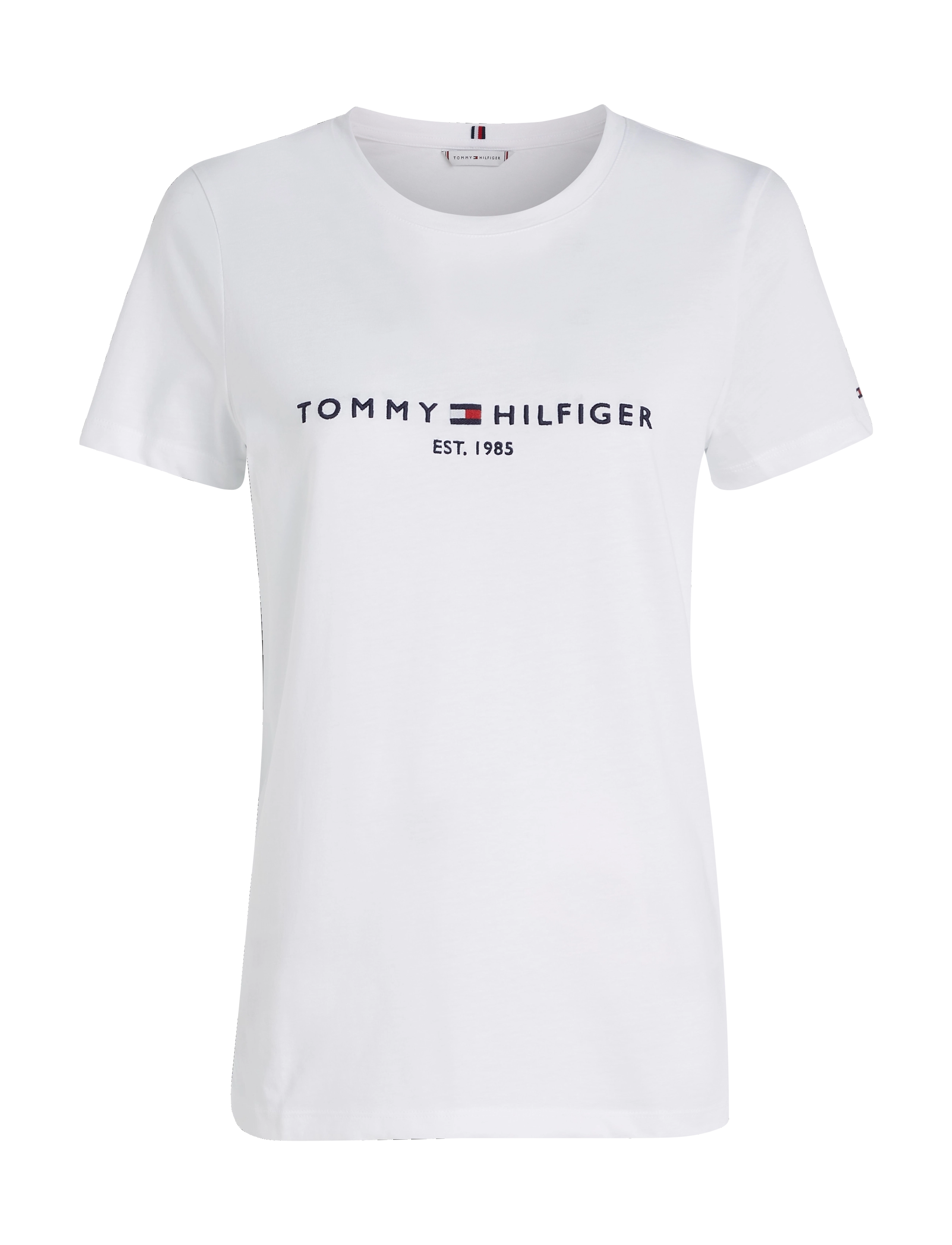 Tommy Hilfiger HERITAGE HILFIGER C-NK REG TEE - Tøj - WHITE / white