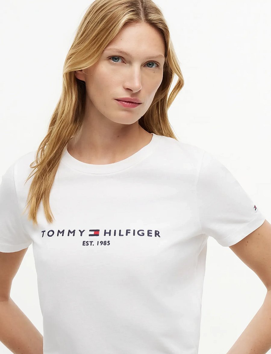 Tommy Hilfiger - HERITAGE HILFIGER C-NK REG TEE - t-shirts - white - 3