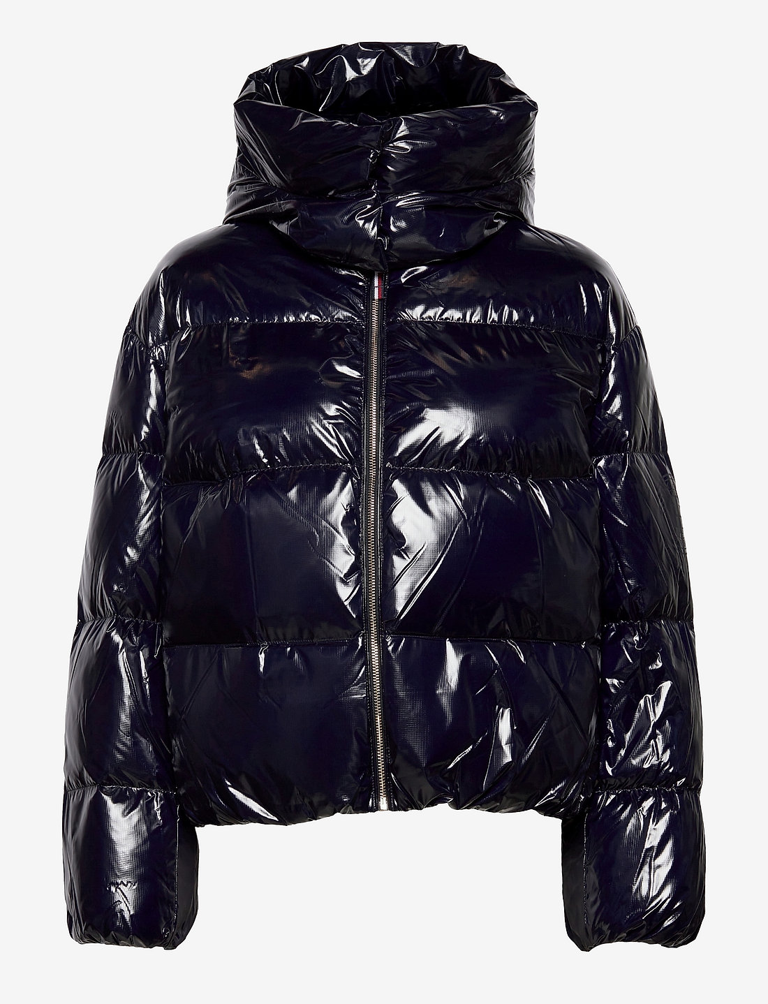 Shiny down puffer jacket outlet