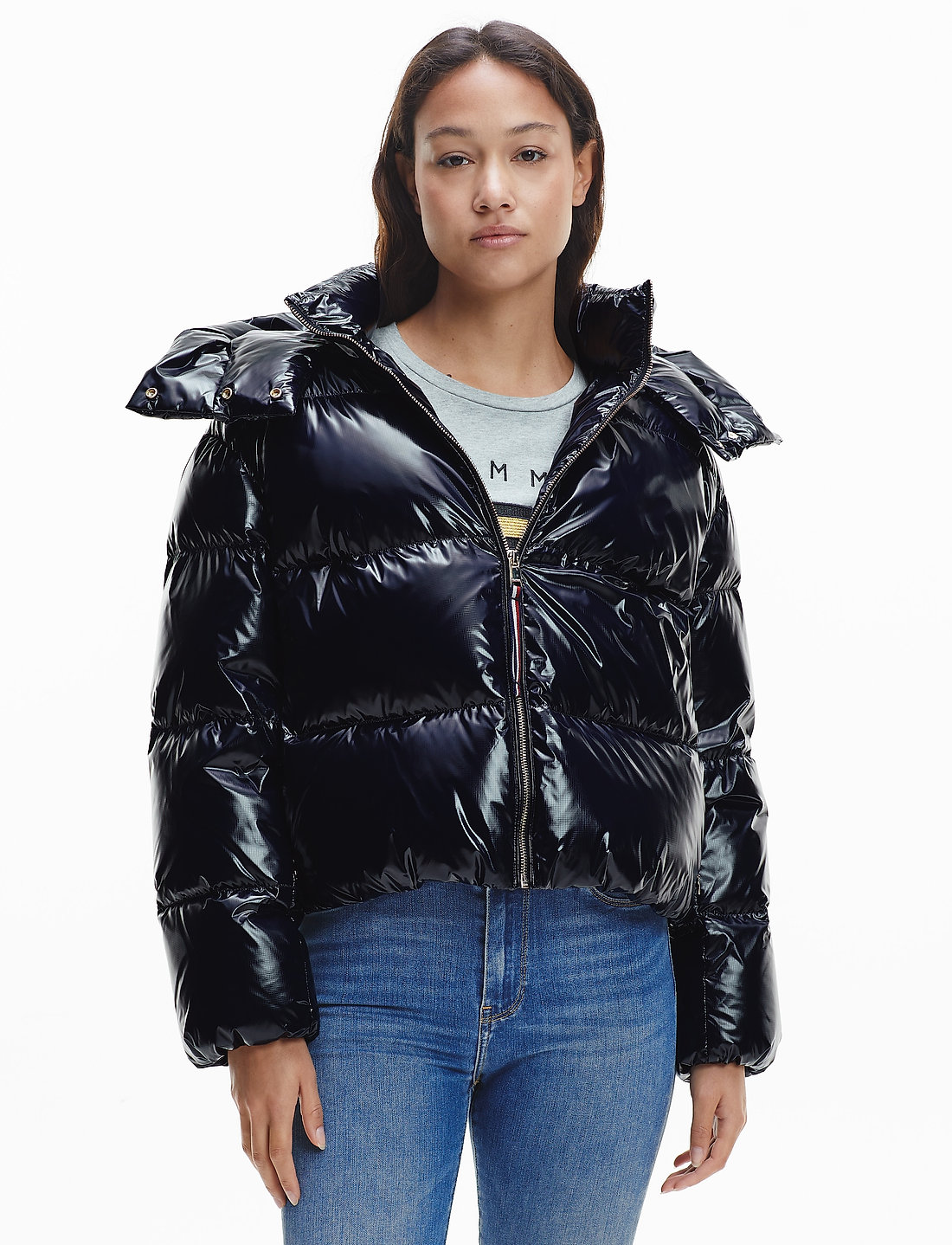 Tommy Hilfiger Glossy Down Puffer Jacket 119.96 . Buy Down padded jackets from Tommy Hilfiger online at Boozt . Fast delivery and easy
