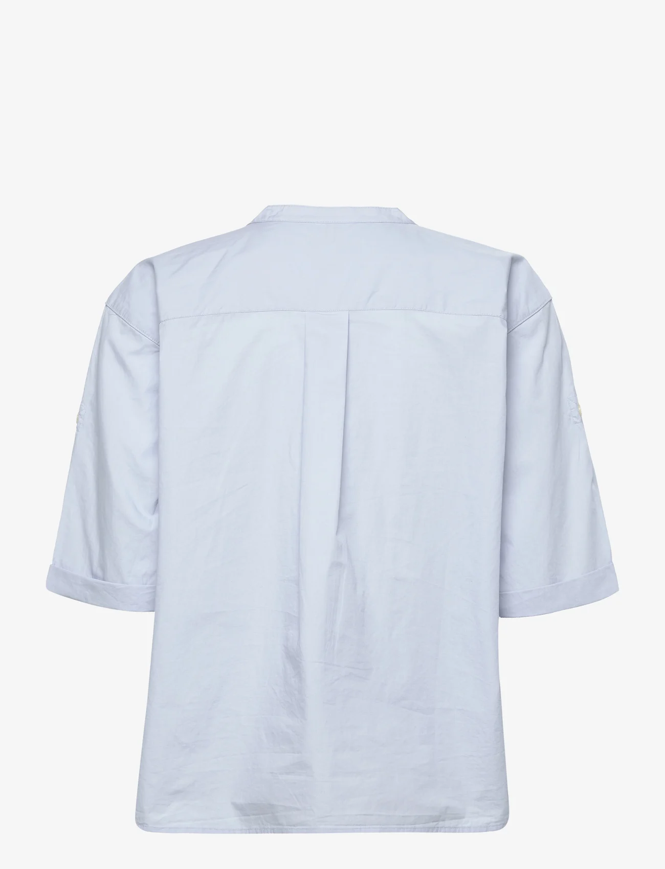Tommy Hilfiger - ORG COTTON N RELAXED SHIRT SS - koszule z krótkim rękawem - breezy blue - 1