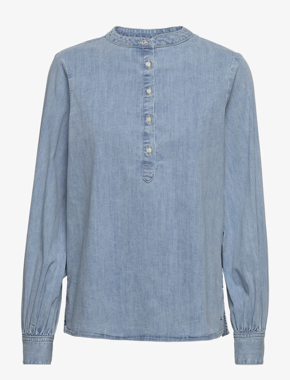 Tommy Hilfiger Dnm Henley Shirt Fyn Ls Long sleeved blouses