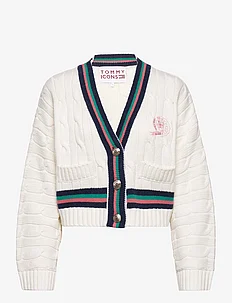 ICON CABLE V-NK CARDIGAN, Tommy Hilfiger