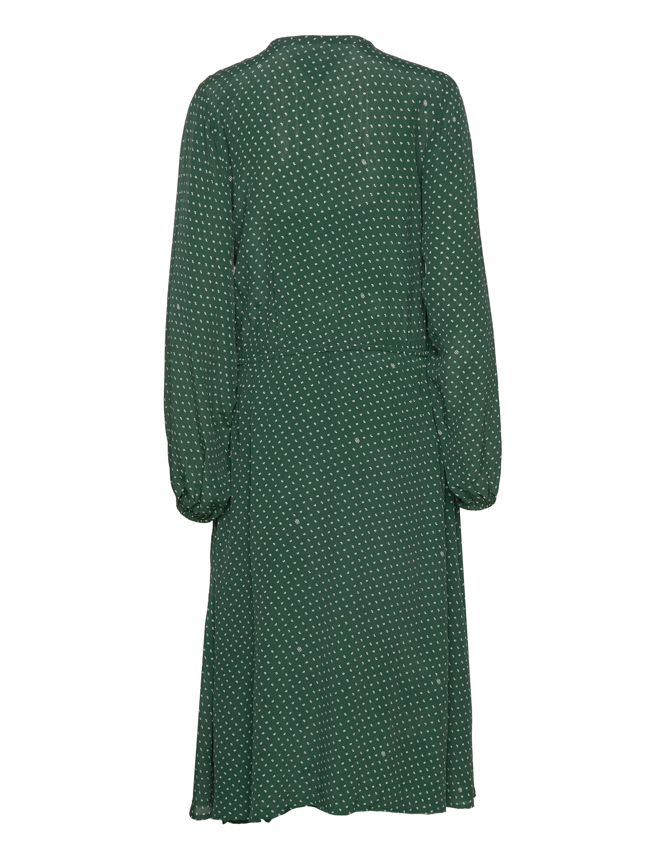 Tommy Hilfiger - VIS CREPE PAISLEY MIDI DRESS LS - small paisley hunter - 1