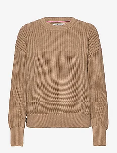 ORG COTTON BUTTON C-NK SWEATER, Tommy Hilfiger