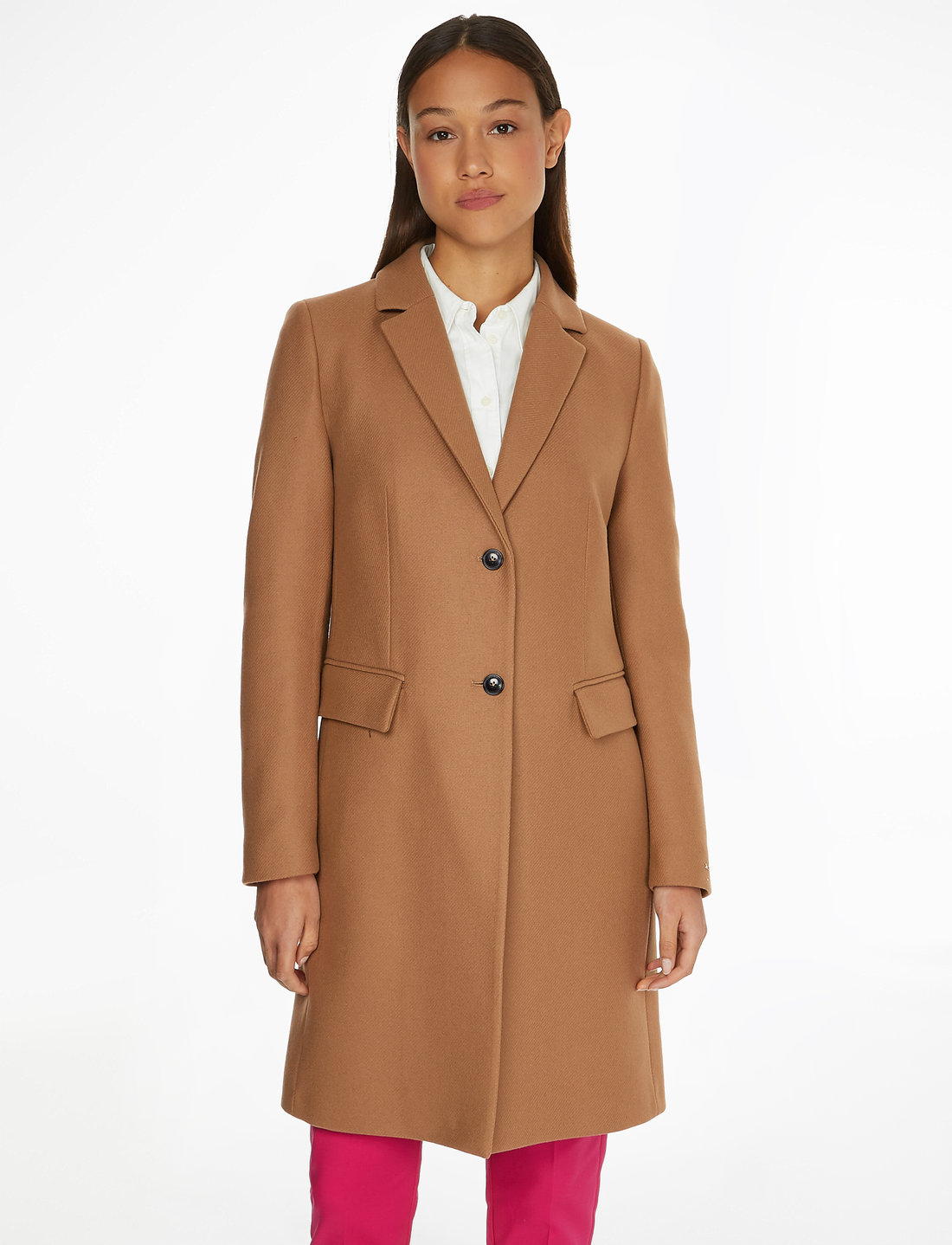 Tommy hilfiger classic best sale wool coat